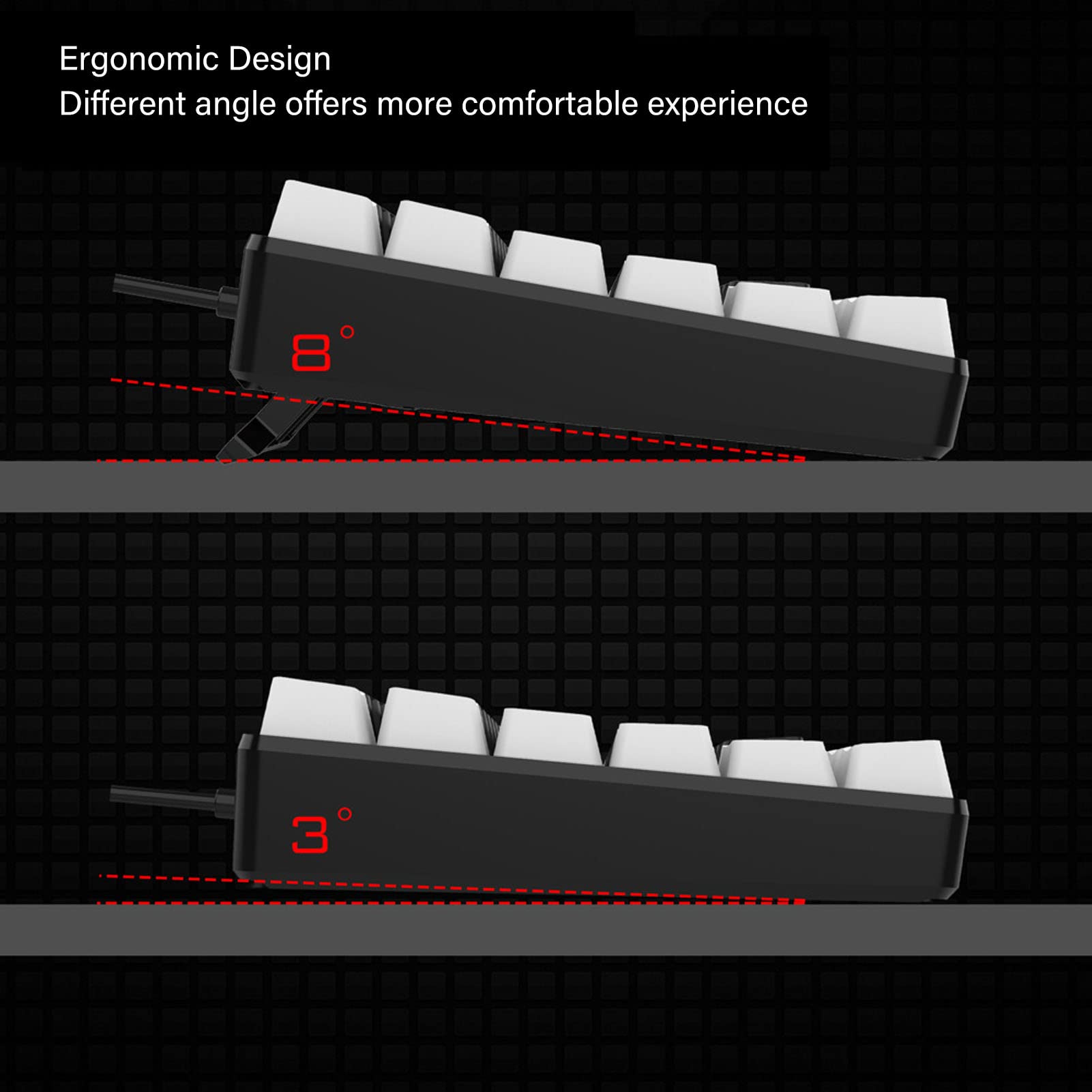 Annadue 84-Key RGB Mechanical Keyboard for Gaming & Office