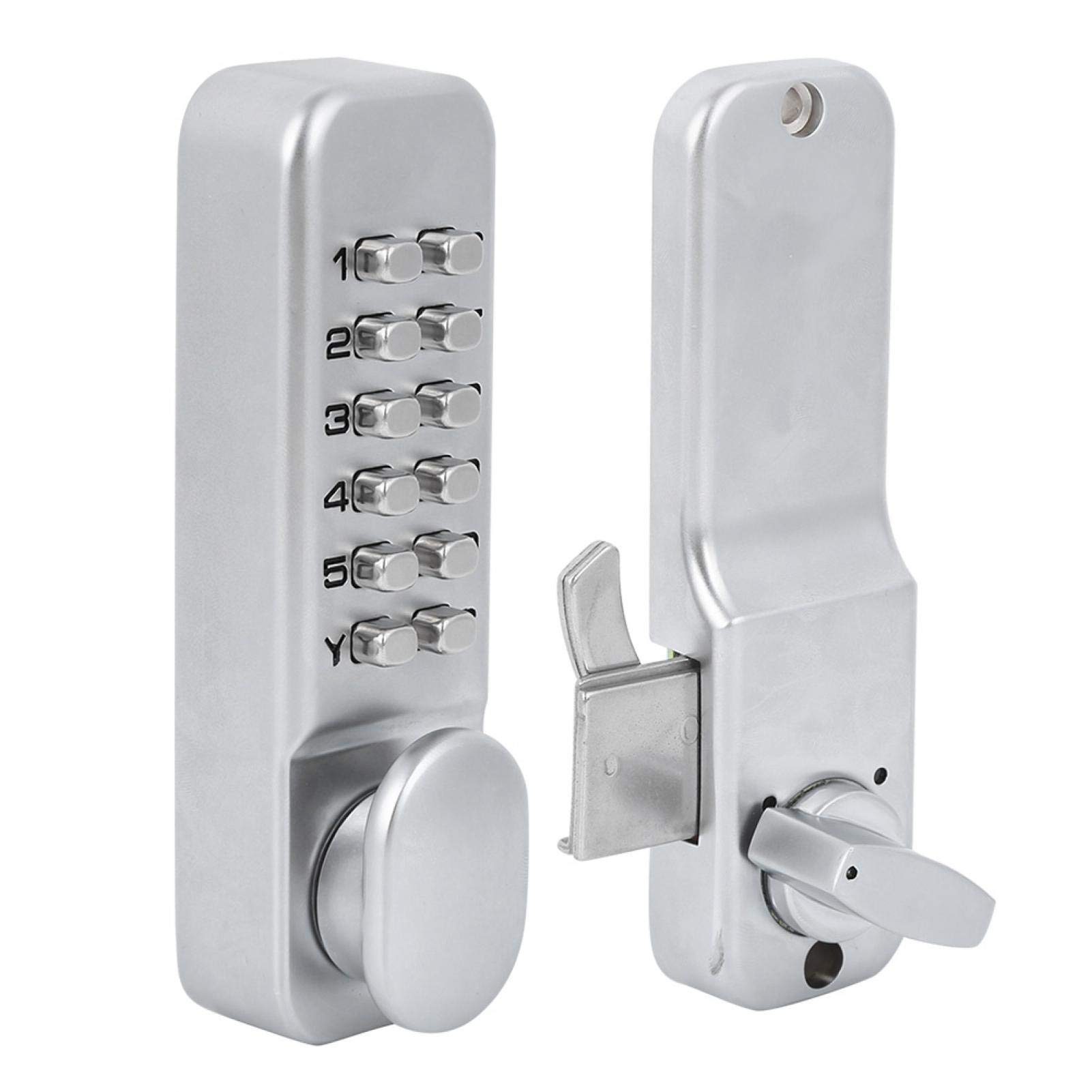 Keyless Entry Deadbolt Lock - Zinc Alloy Mechanical Keypad Door Lock with 1-11 Digit Combination for Front Doors, Office & Sliding Doors | Secure Home & Business Access Solution