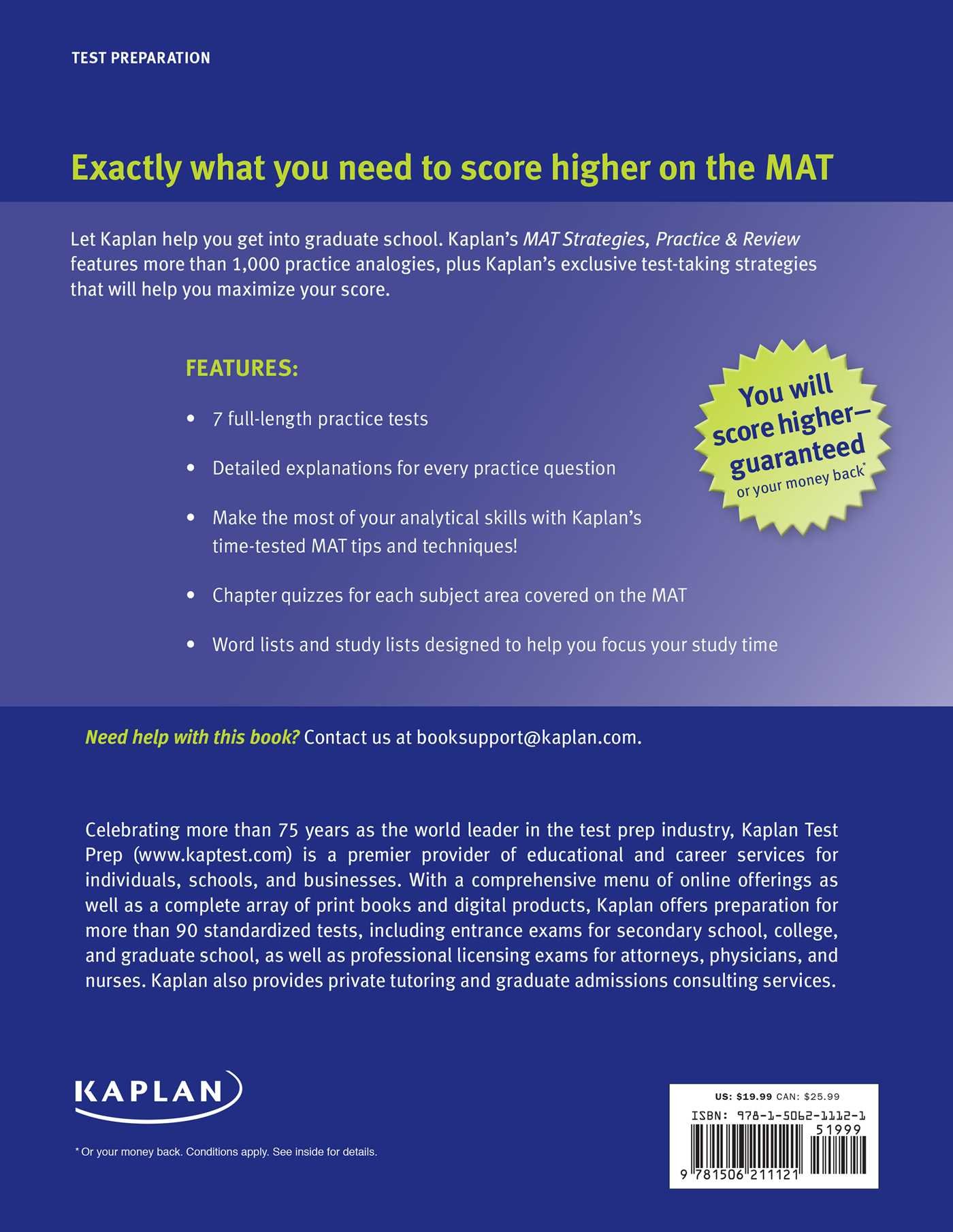 MAT Strategies, Practice & Review - Comprehensive Study Guide for Graduate School Admissions Test Prep (Business, Law, Medicine)