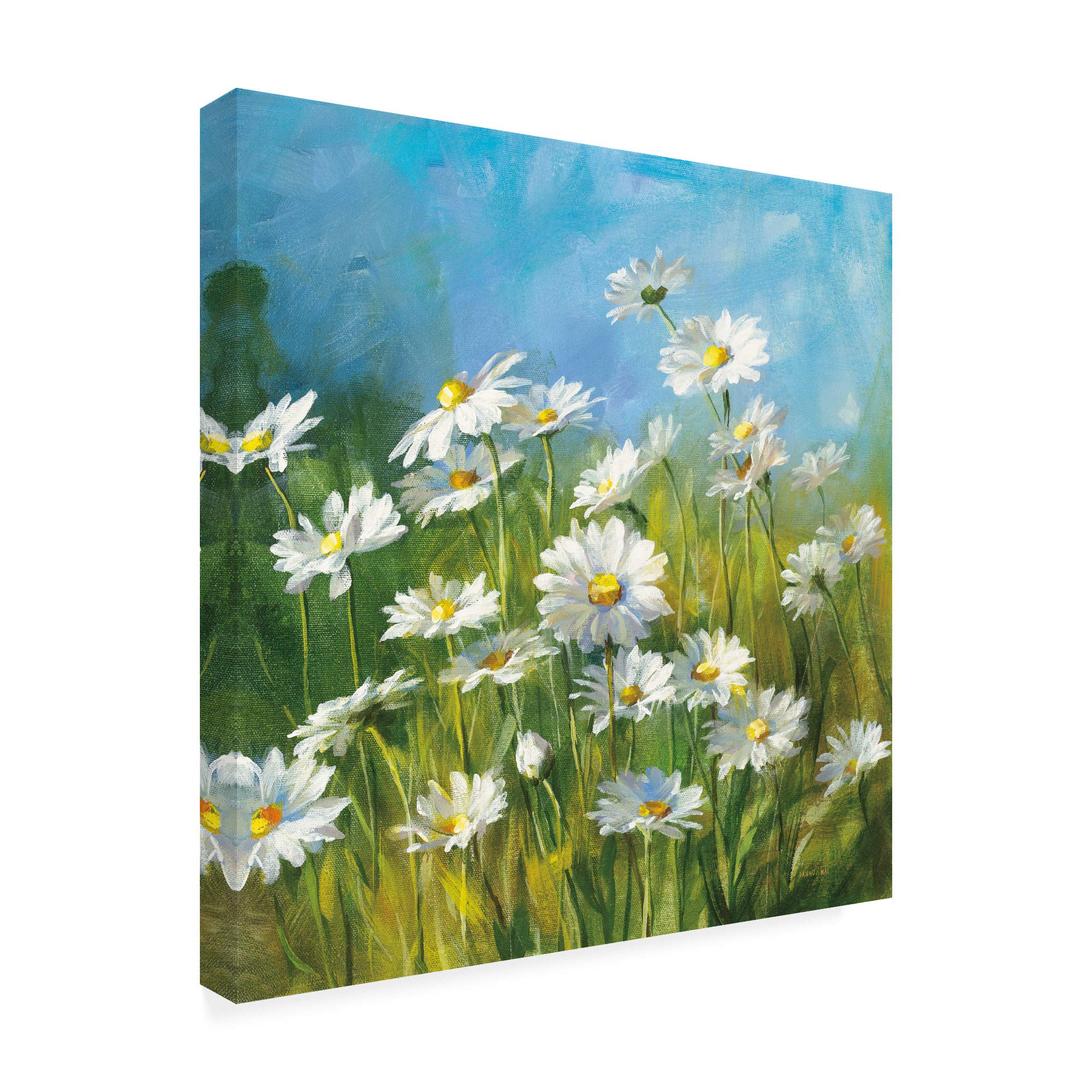 Danhui Nai Summer Field II Fine Art Print - 18x18 Inch Wall Decor for Living Room, Bedroom & Office - Modern Landscape Painting for Home & Office Decor