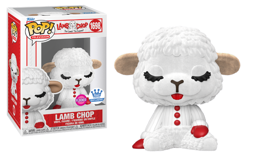 Funko Pop! Vinyl Figure - Lamb Chop (Flocked) - Exclusive Collectible Toy for Kids & Adults - Perfect for Home Decor, Office Display, and Pop Culture Collections