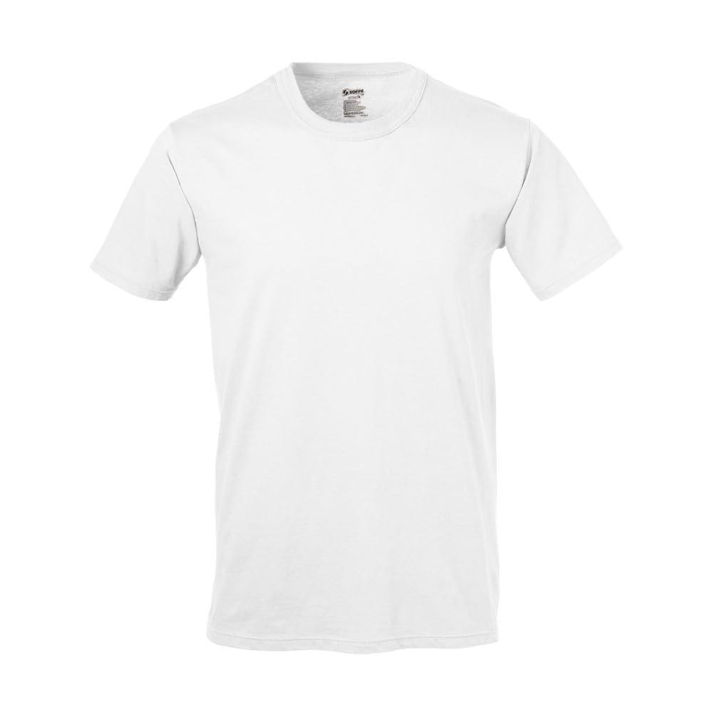 Soffe Men's Core Undershirt T-Shirts 3 Pack - Soft Comfortable Breathable Cotton Crewneck Tees for Layering, Workout & Everyday Wear