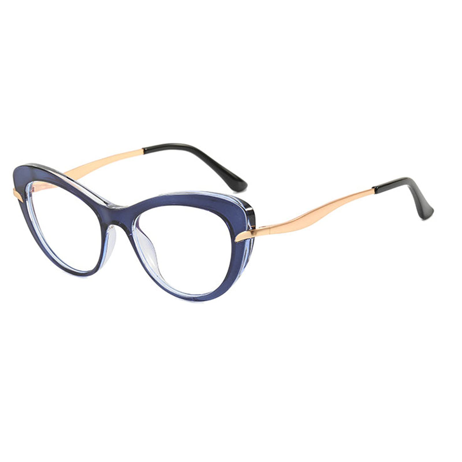 Blue Light Blocking Cat Eye Reading Glasses for Women - Stylish & Comfortable Readers for Computer Work, Reading & Screen Time