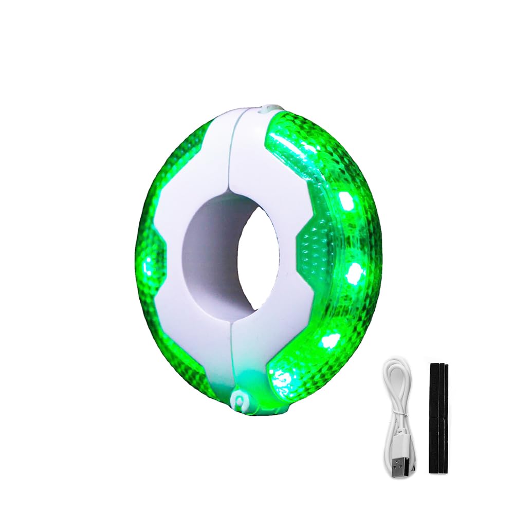LED Bike Wheel Hub Lights - 37 Colorful Light Modes, IP65 Waterproof Cycling Spoke Lights for Bicycle & Scooter - Perfect for Night Riding Safety and Fun Decoration (Compatible with Mountain Bikes, Road Bikes & Kids Bikes)