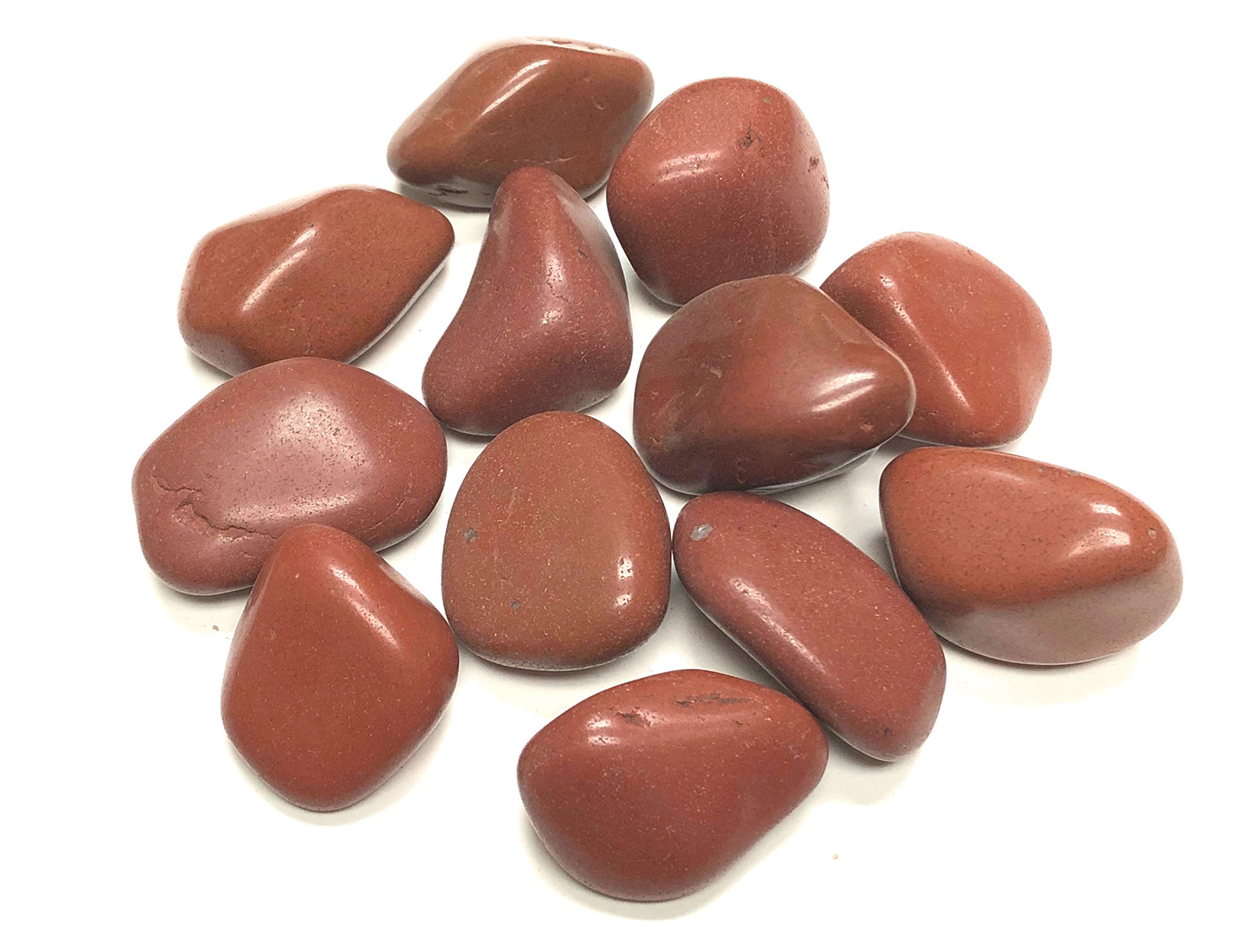 Natural Tumbled Red Jasper Stone - Healing Crystal for Meditation, Stress Relief & Energy Balance - Perfect for Home Decor, Jewelry Making & Spiritual Practices