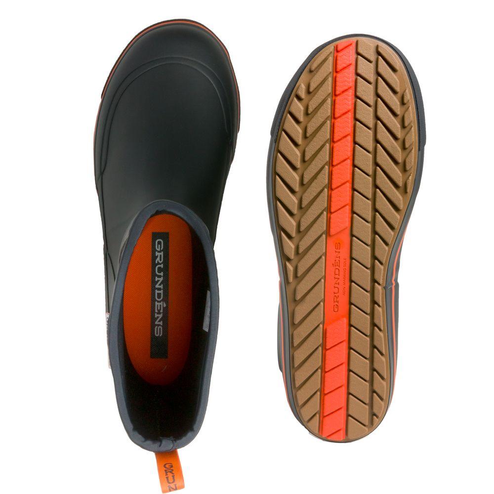 Grundens Men's 12 Inch Waterproof Deck Boots - Non-Slip Fishing & Work Boots for Outdoor, Boating, and Marine Activities