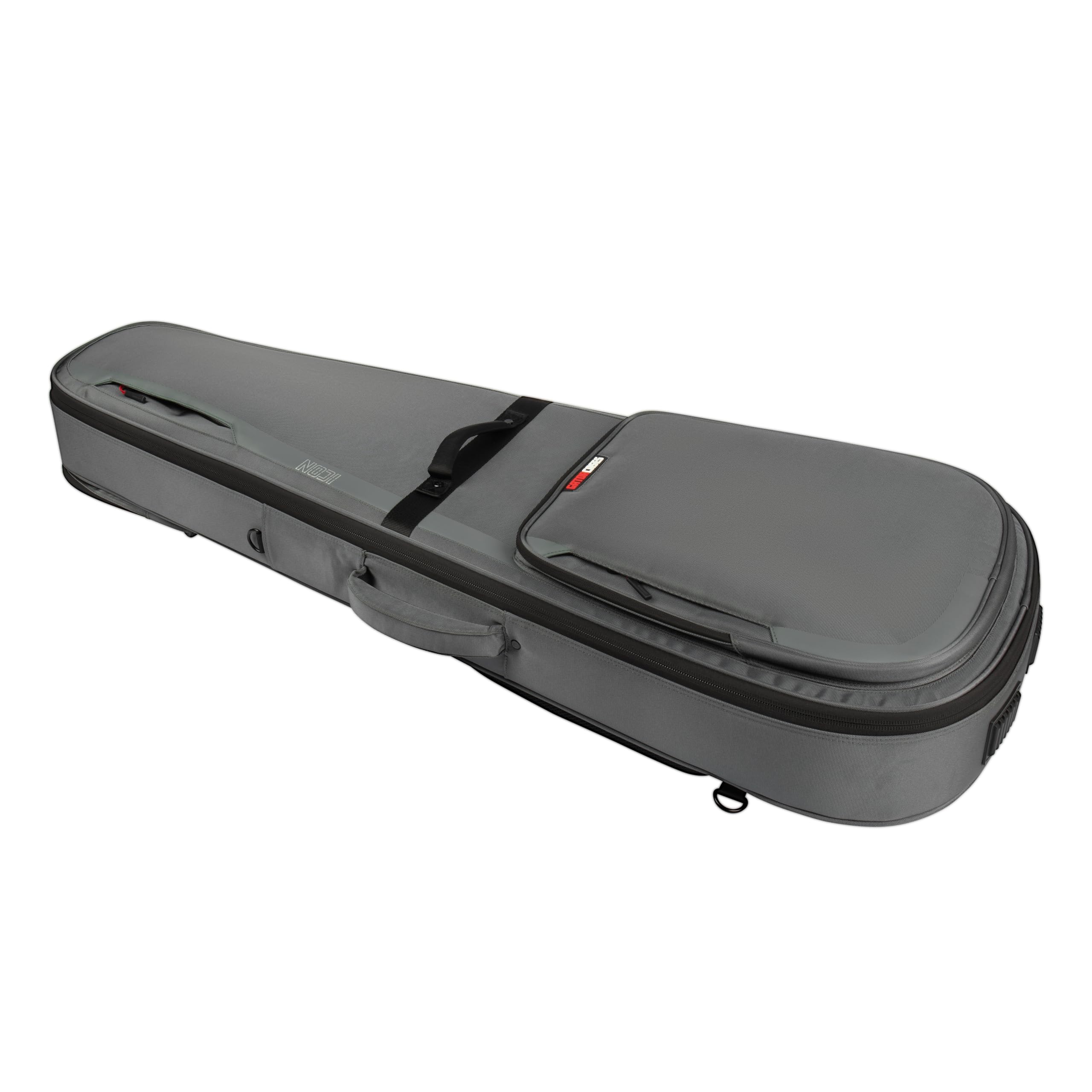 Gator G-ICON335-GRY ICON Series Premium Weatherproof Gig Bag for 335-Style Guitars - TSA Lock Compatible, Durable Zipper Pulls, Grey | Perfect for Travel, Gigging & Music Storage