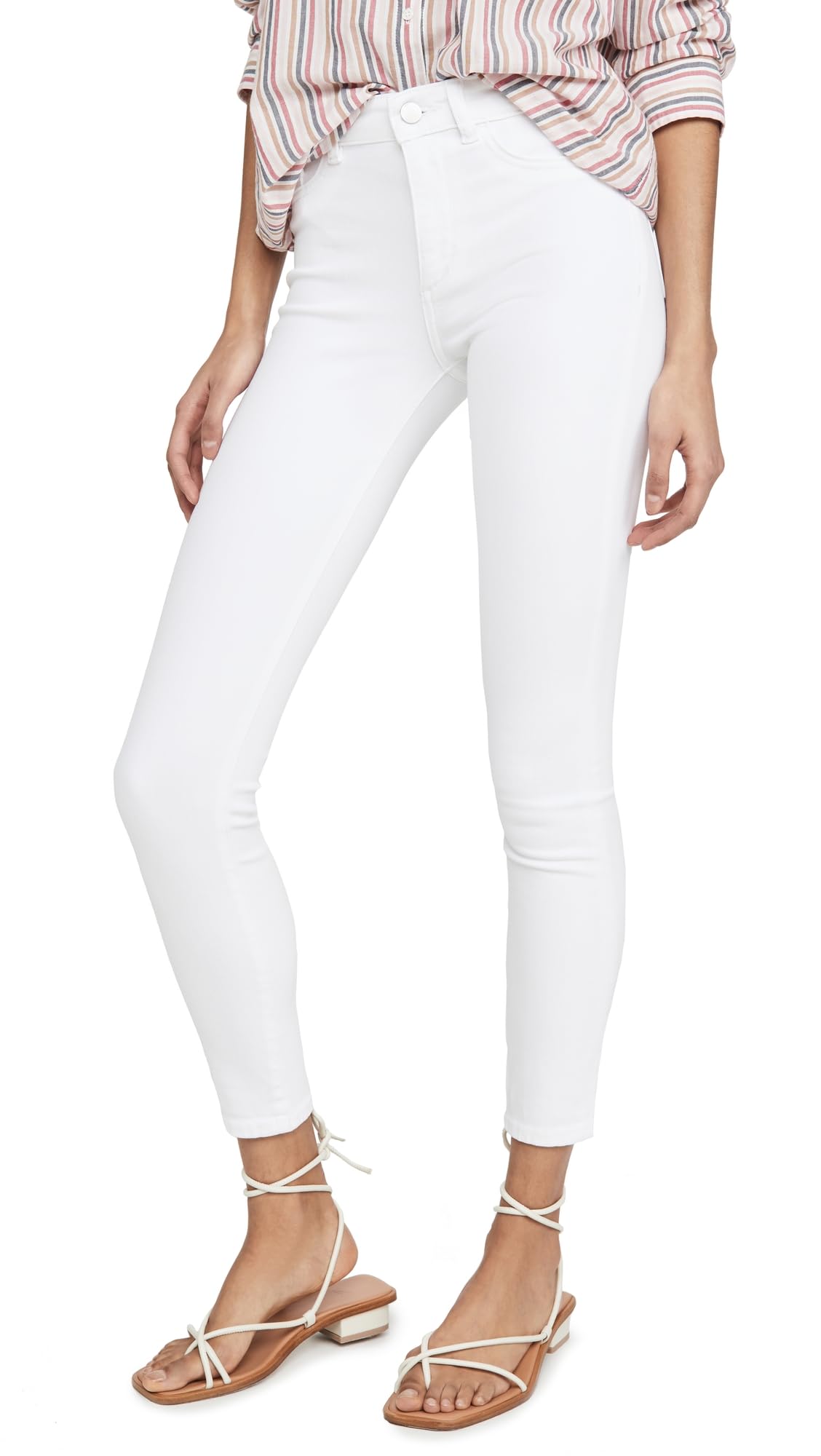 DL1961 Women's Florence Skinny Mid Rise Ankle Jeans - Stretch Denim Pants for Everyday Comfort | Perfect for Work, Casual Outings & Date Nights