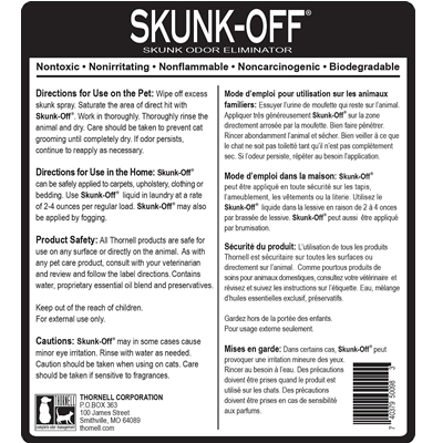 Skunk Off - Powerful Skunk Odor Eliminator & Neutralizer for Pets, Clothes & Home | Effective Outdoor & Indoor Use