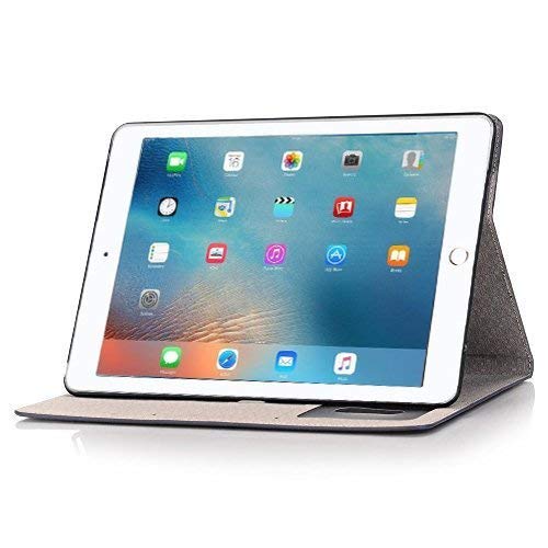 Premium Leather iPad Pro 10.5 Case with Magnetic Stand & Card Holder - Compatible with iPad Air 3/Pro 10.5 (2017) - Slim Protective Cover for Work, Travel & Daily Use - Elegant Gray Folio Design