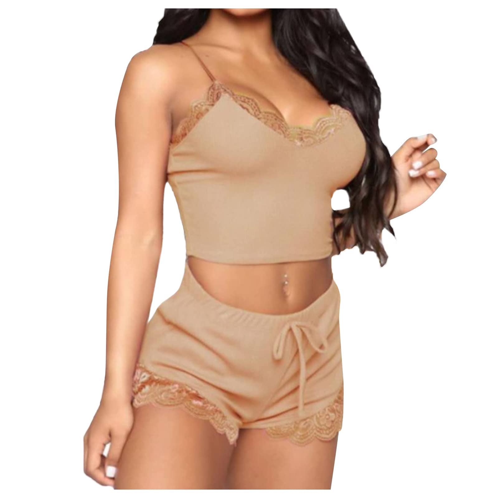 Sexy Lace Pajama Set for Women - Nightwear & Loungewear for Home Relaxation