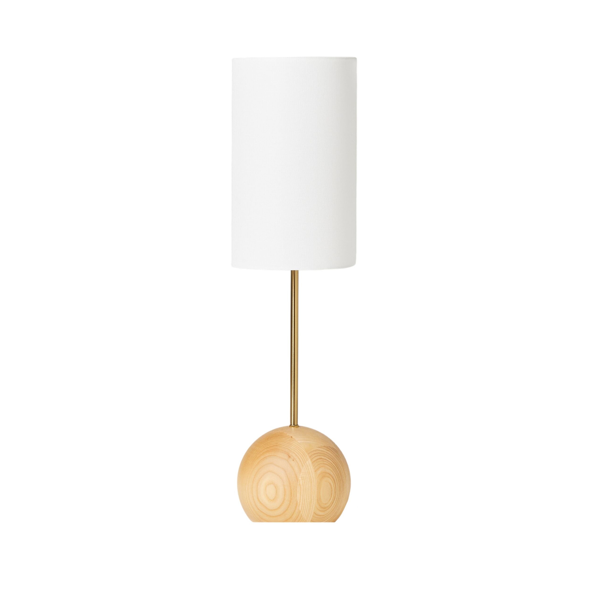 Alma Natural Table Lamp - 18x68cm Modern Wooden Desk Light for Bedroom, Living Room & Office - Warm Ambient Lighting for Home Decor
