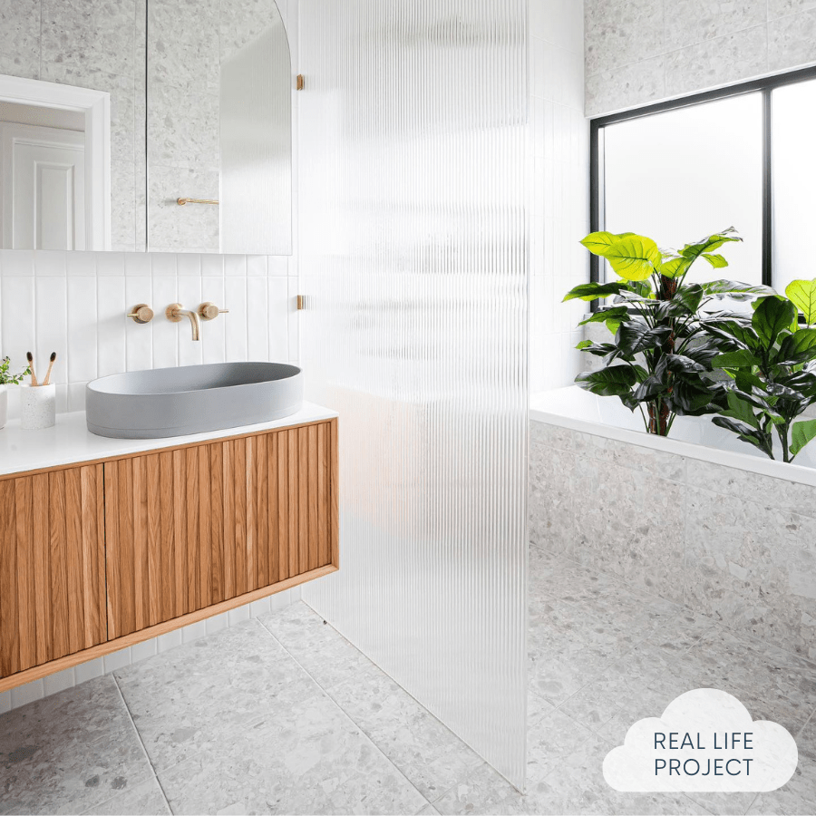 Premium Stirling White Terrazzo Look Tile - Elegant Marble-Inspired Floor & Wall Tiles for Bathroom, Kitchen & Living Room Renovation