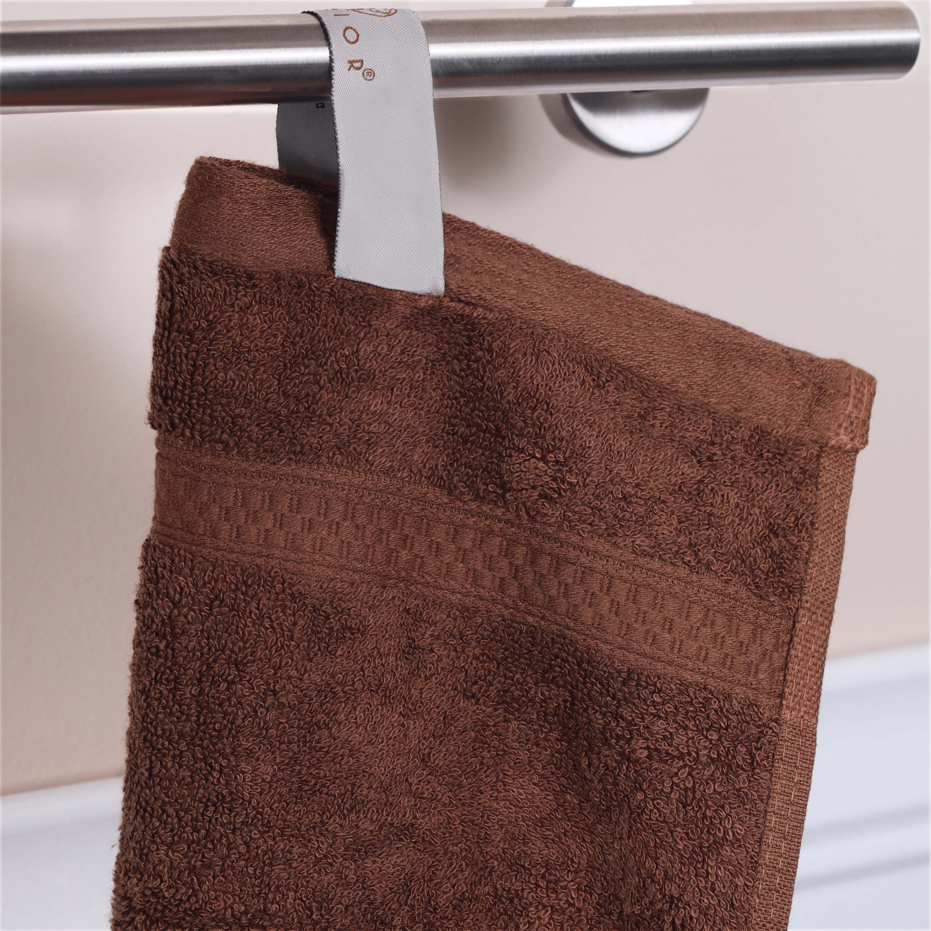 Ultra Soft Rayon Bamboo Cotton Blend 8-Piece Towel Set - Luxurious Bath & Spa Towels for Home, Hotel, and Gift Use