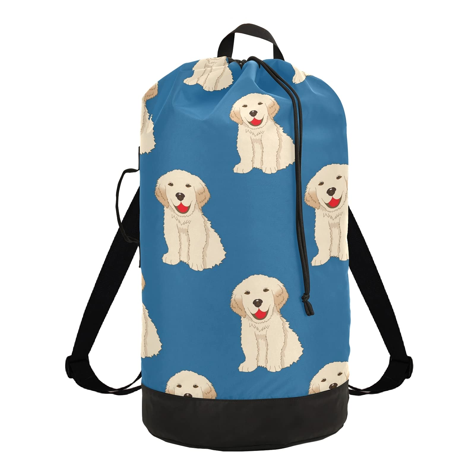 Large Heavy Duty Waterproof Laundry Backpack for Dogs - Adjustable Shoulder Straps, Travel & College Organizer | Labrador & Golden Retriever Pet Supplies | Perfect for Travel, Dorm Rooms & Pet Owners