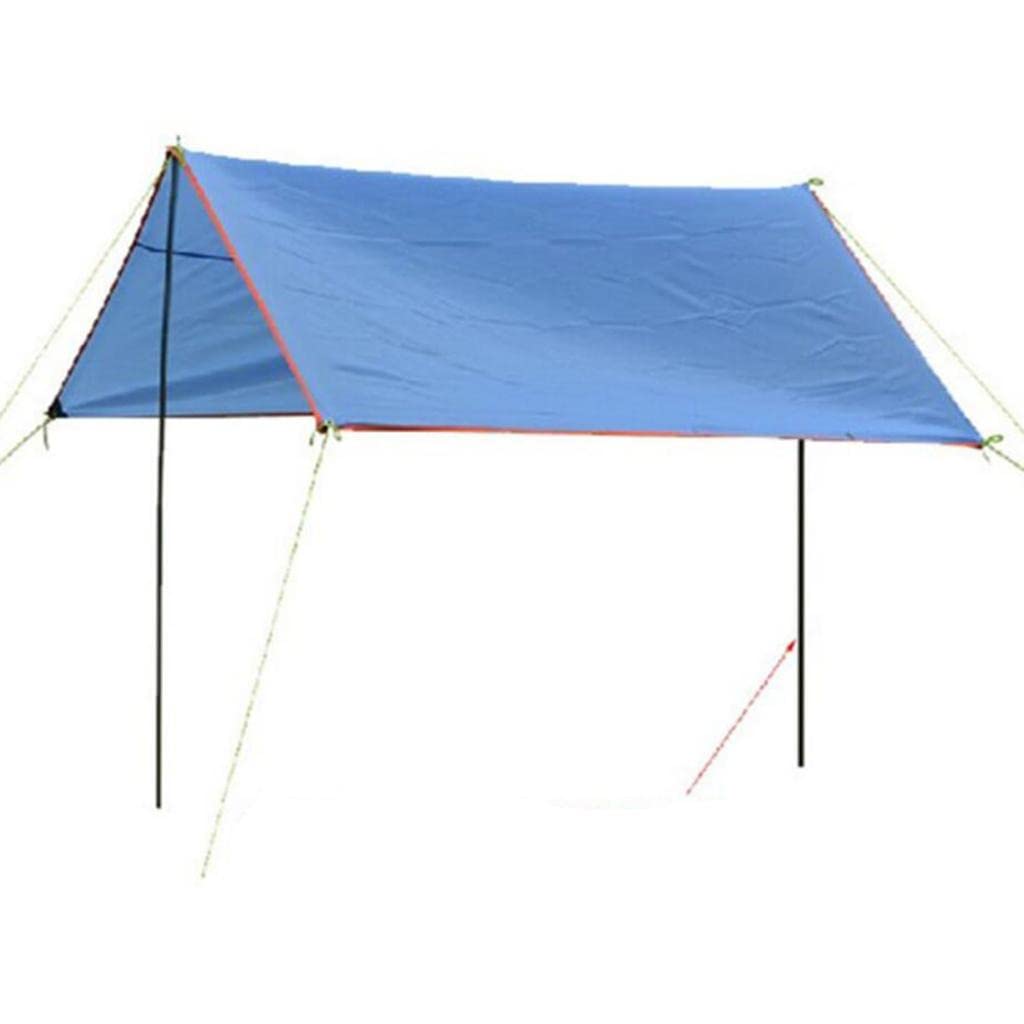 2Pcs 4-Section Heavy Duty Iron Support Poles for Tarp Shelter, Canopy Tent & Awning - Perfect for Camping, Backyard, Patio & Porch Use