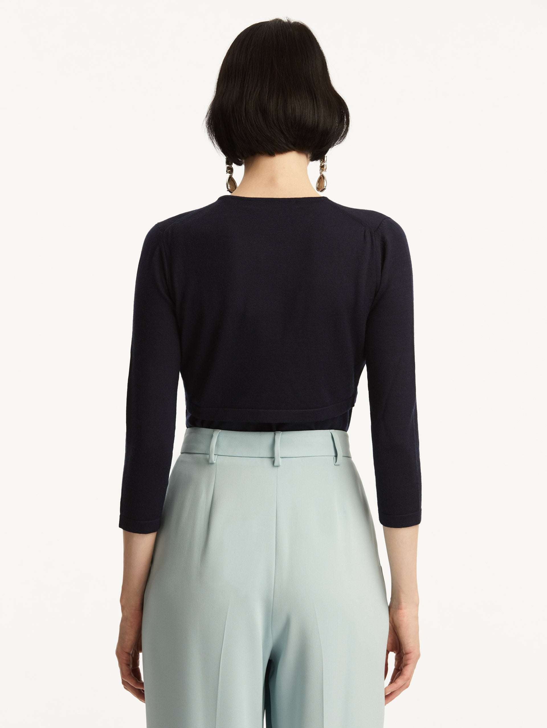 Women's Soft Wool Blend Bolero Shrug - Elegant Knit Cardigan for Fall & Winter - Perfect for Office, Parties & Casual Outfits