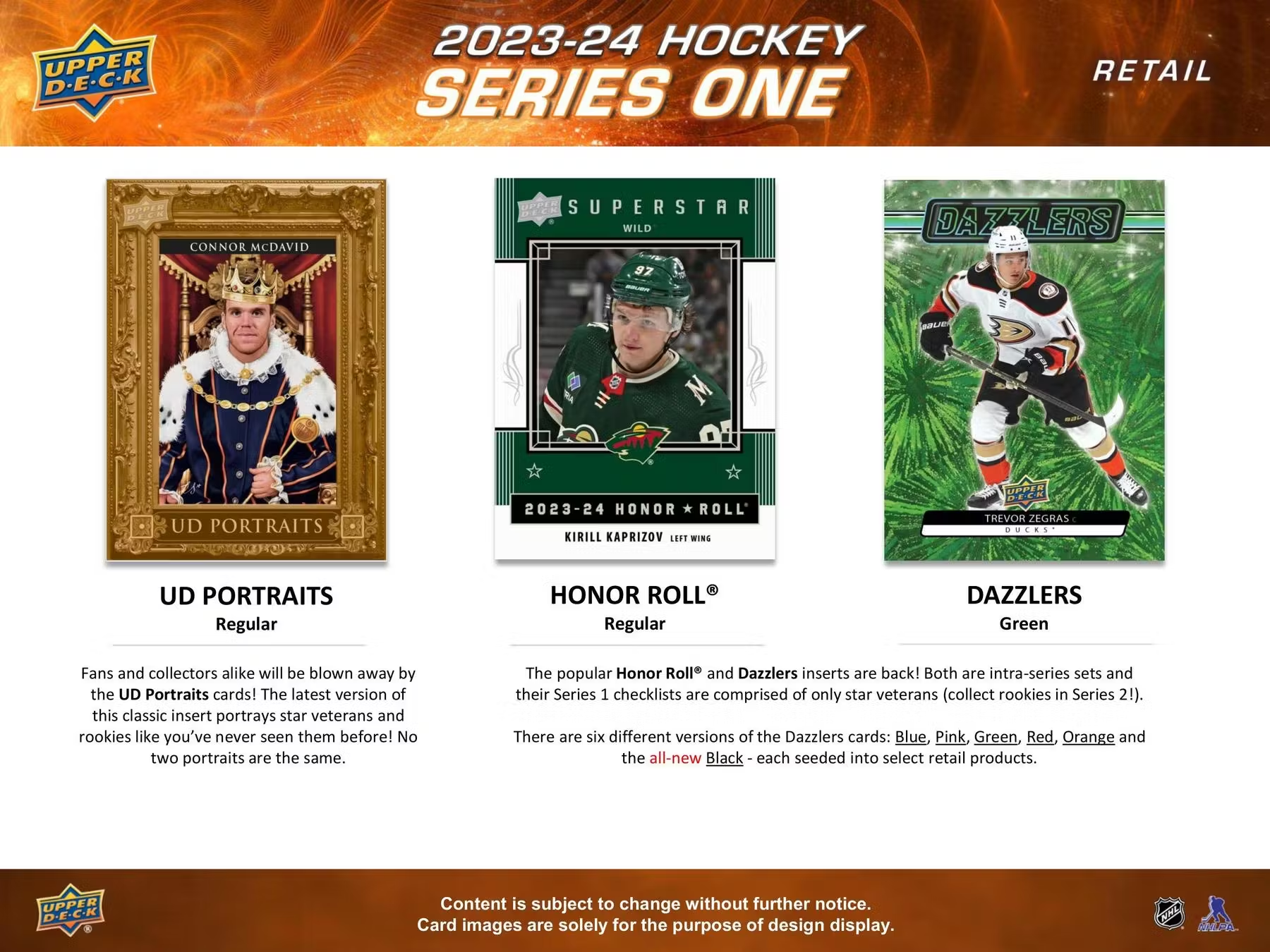 2023-24 Upper Deck Series 1 Hockey Blaster Box - NHL Trading Cards Collection for Collectors & Fans - Perfect for Gifts, Game Nights & Sports Memorabilia Display