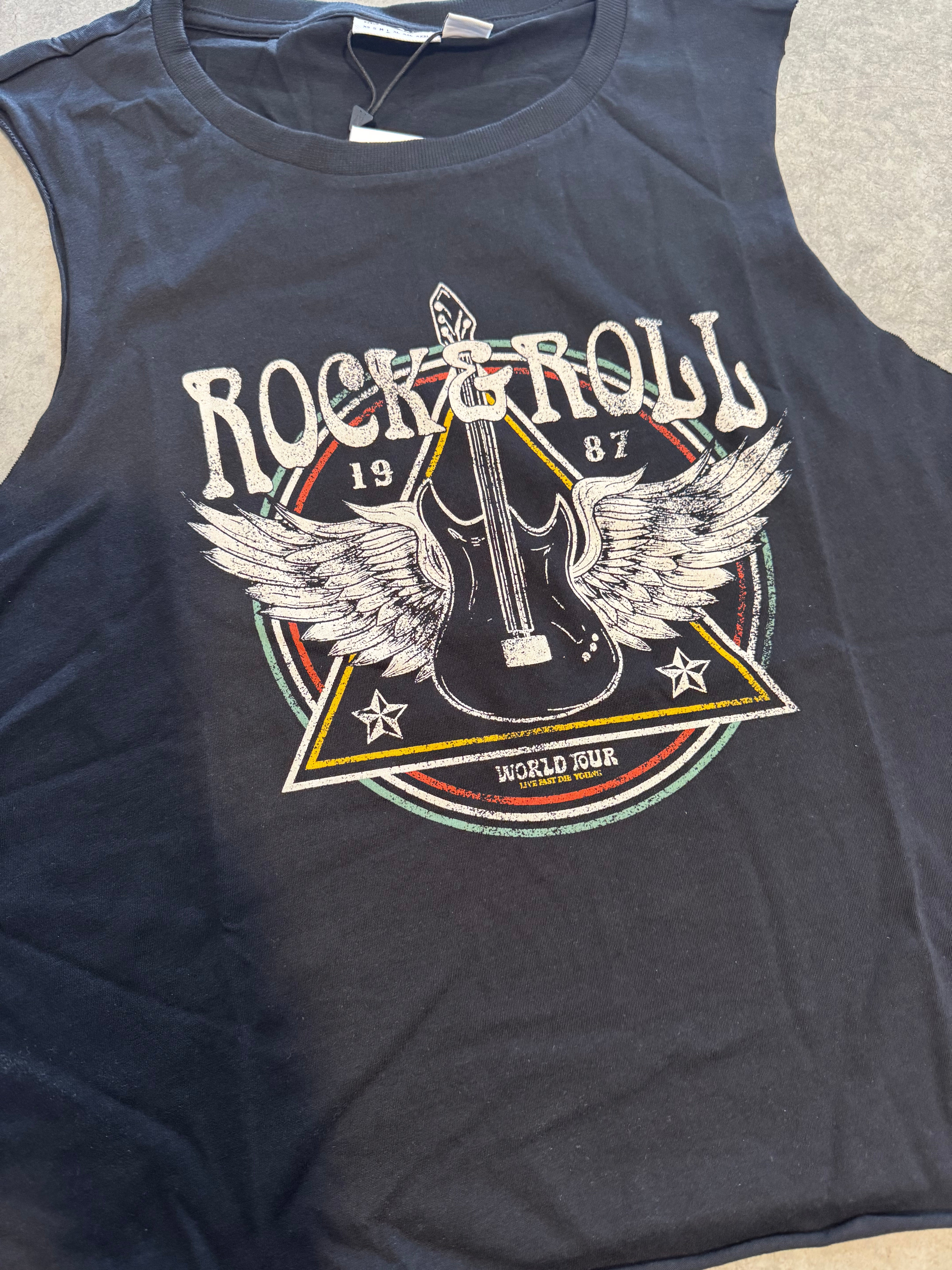 Noisy May Rock Tank Top - Women's Graphic Tee for Concerts & Festivals | Trendy Vintage Band Shirt for Casual Wear & Street Style