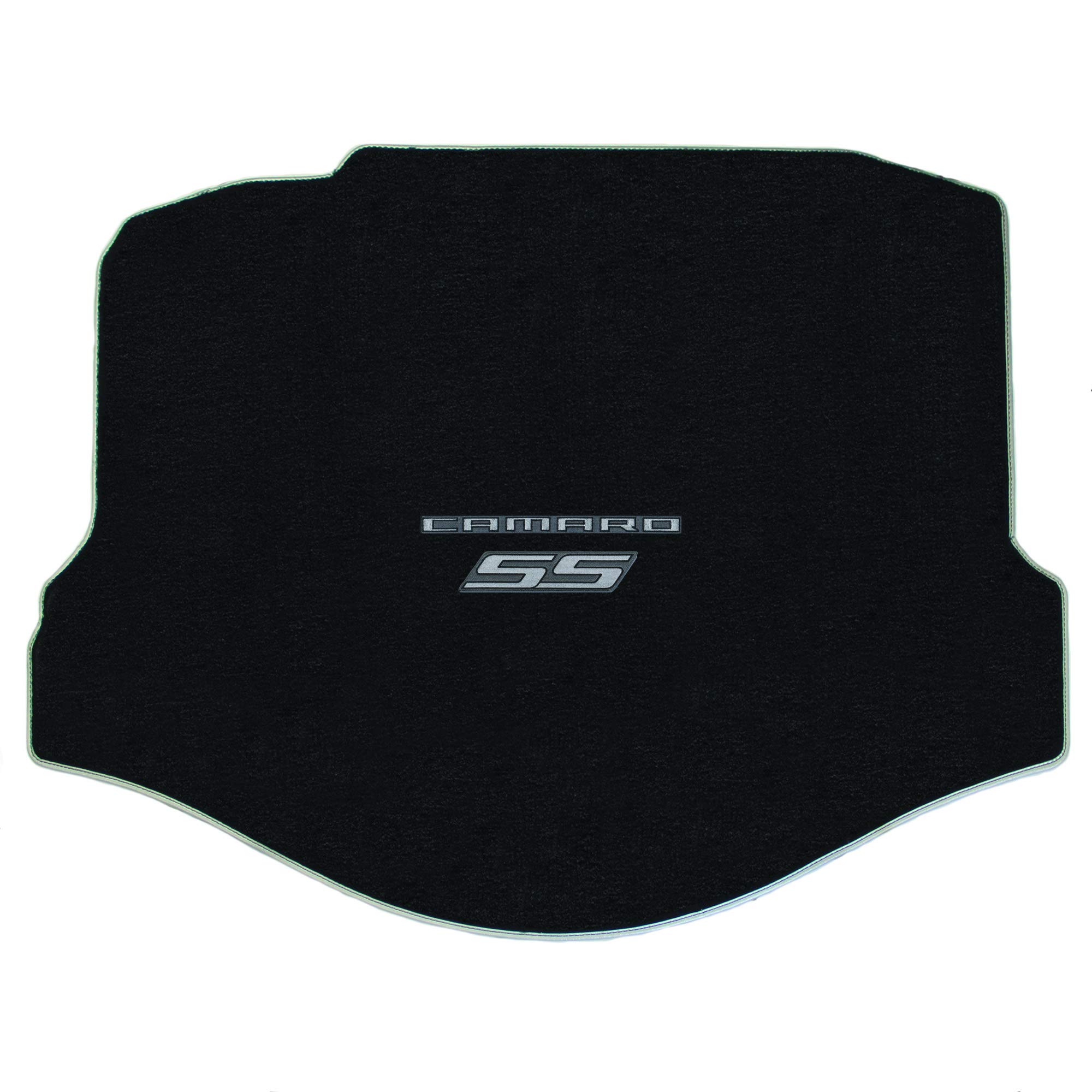 Premium Custom-Fit Carpeted Floor Mats for 2010-2015 Chevy Camaro Coupe (SS Model) - Luxury Double Logo Design in Charcoal | Perfect for Daily Commutes & Road Trips