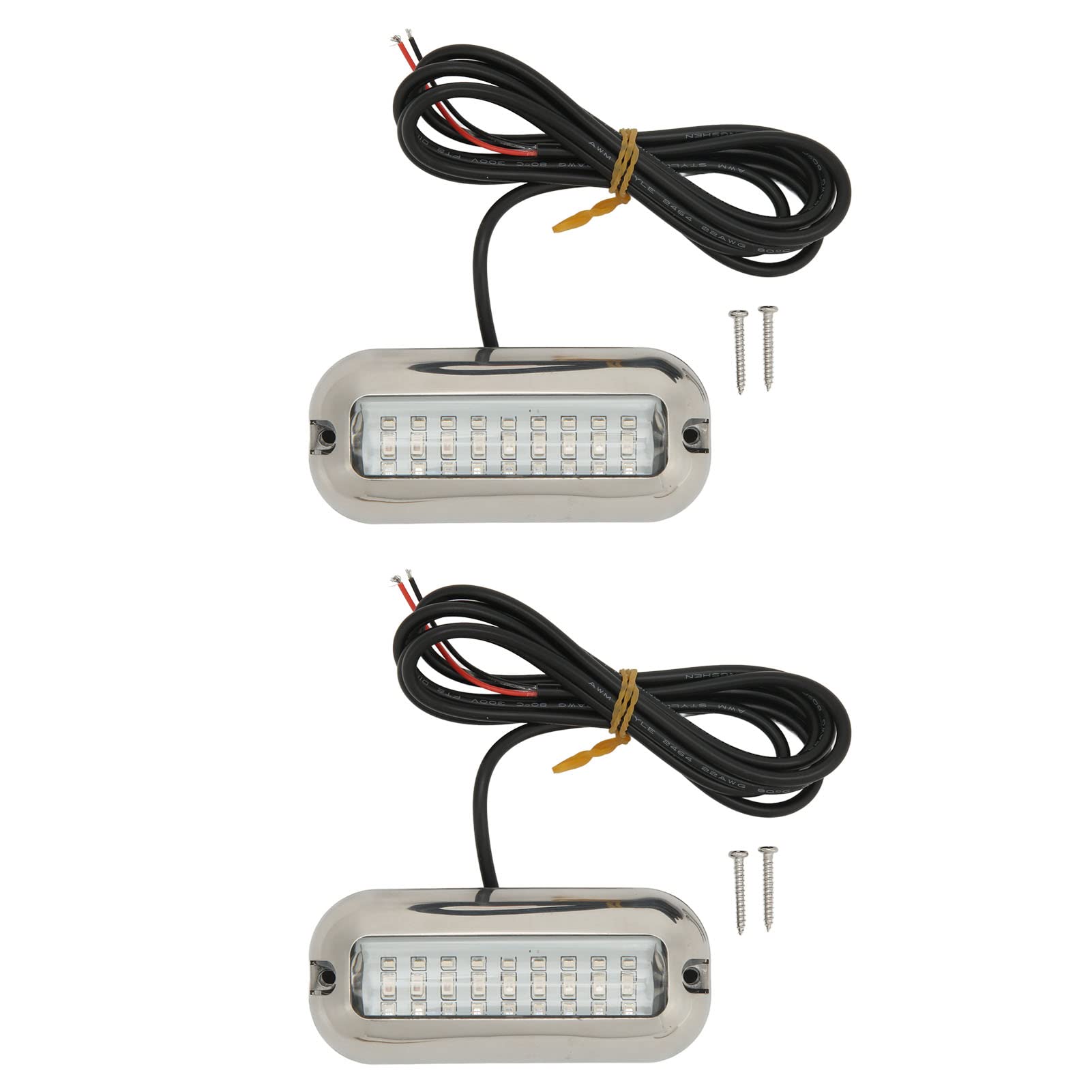 Akozon 2 Pack Submersible Boat Lights - 3.5KW Marine LED Underwater Transom Lights (Blue) for Boats, Yachts & Fishing - Perfect for Night Fishing, Underwater Illumination & Dock Lighting