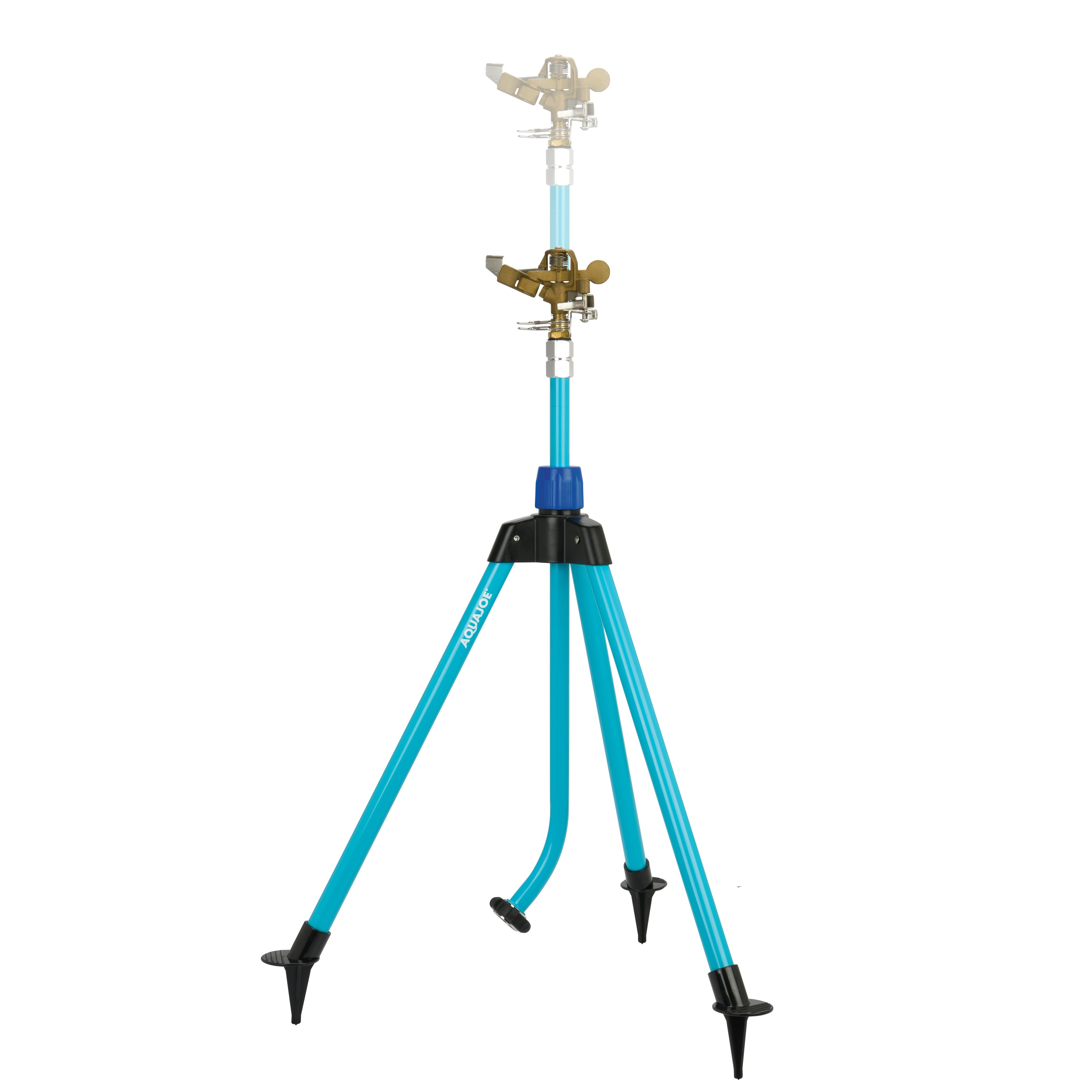 Aqua Joe AJ IST39BM Indestructible Brass Impulse 360 Degree Sprinkler - Telescoping Lawn Sprinkler with 1390 sq ft Max Coverage for Large Yards & Gardens | Perfect for Watering Grass, Plants & Landscaping