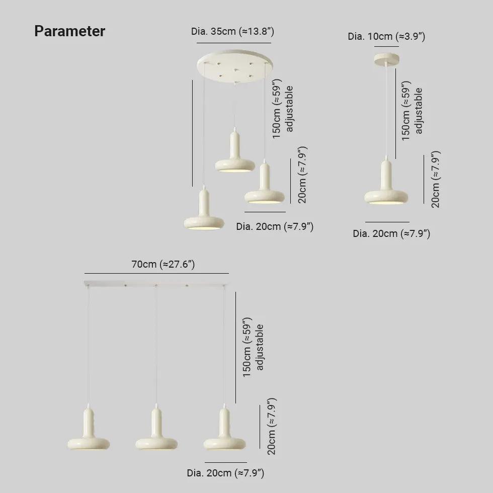 Modern White Round Dining Room Pendant Light - Sleek Minimalist Design for Kitchen Island, Breakfast Nook & Restaurant Lighting