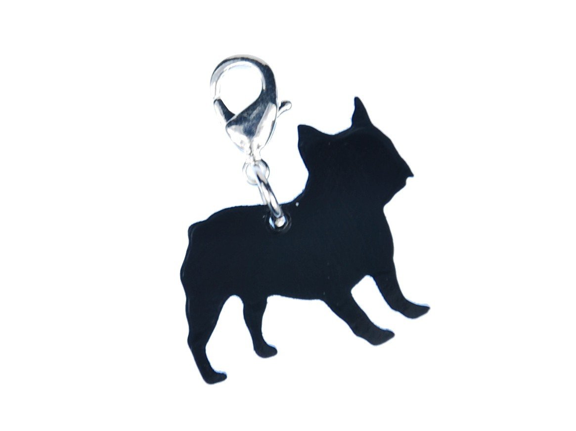 Miniblings Pug Charm Pendant - French Bulldog Dog Bracelet Charm for Women | Cute Animal Jewelry Gift for Dog Lovers, Pet Accessories for Everyday Wear & Special Occasions