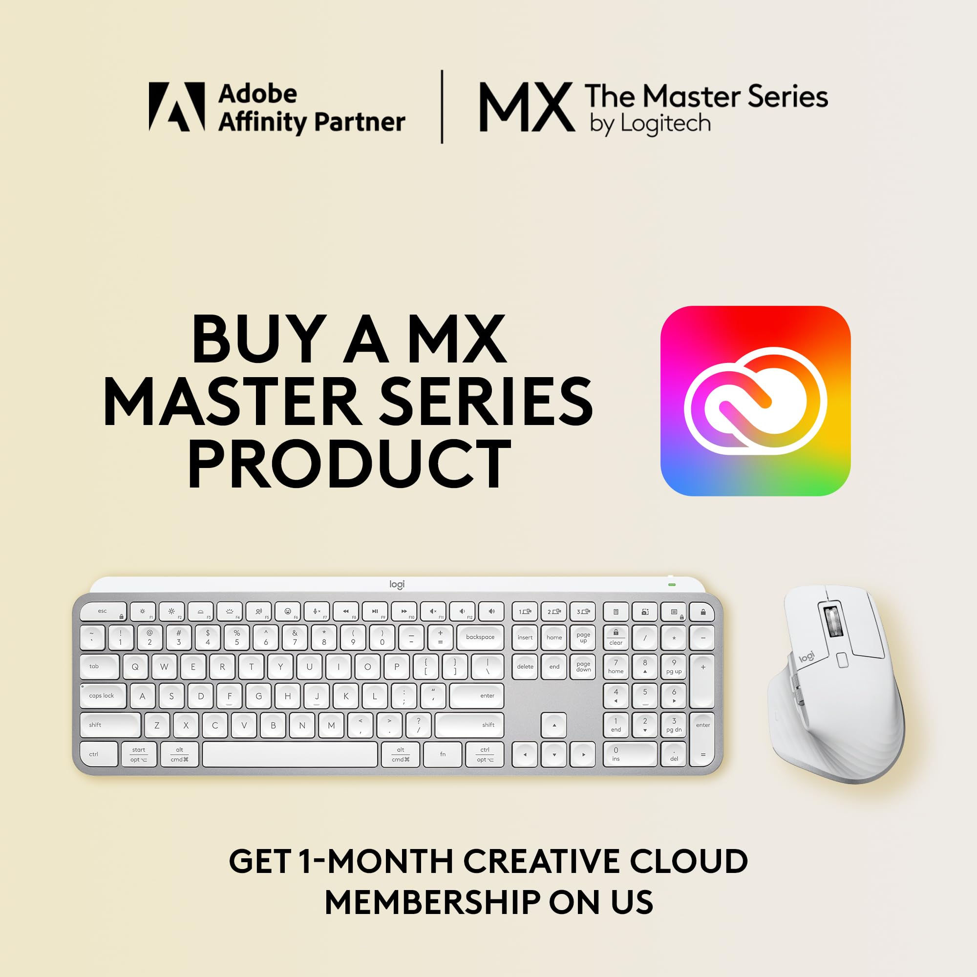 Logitech MX Master 3S Wireless Bluetooth Mouse for Mac - Ultra-Fast Scrolling, Ergonomic Design, 8000 DPI, Silent Clicks, Glass Tracking, USB-C Charging - Compatible with Apple MacBook, iPad - Pale Grey - Perfect for Office Work, Graphic Design & Video Editing