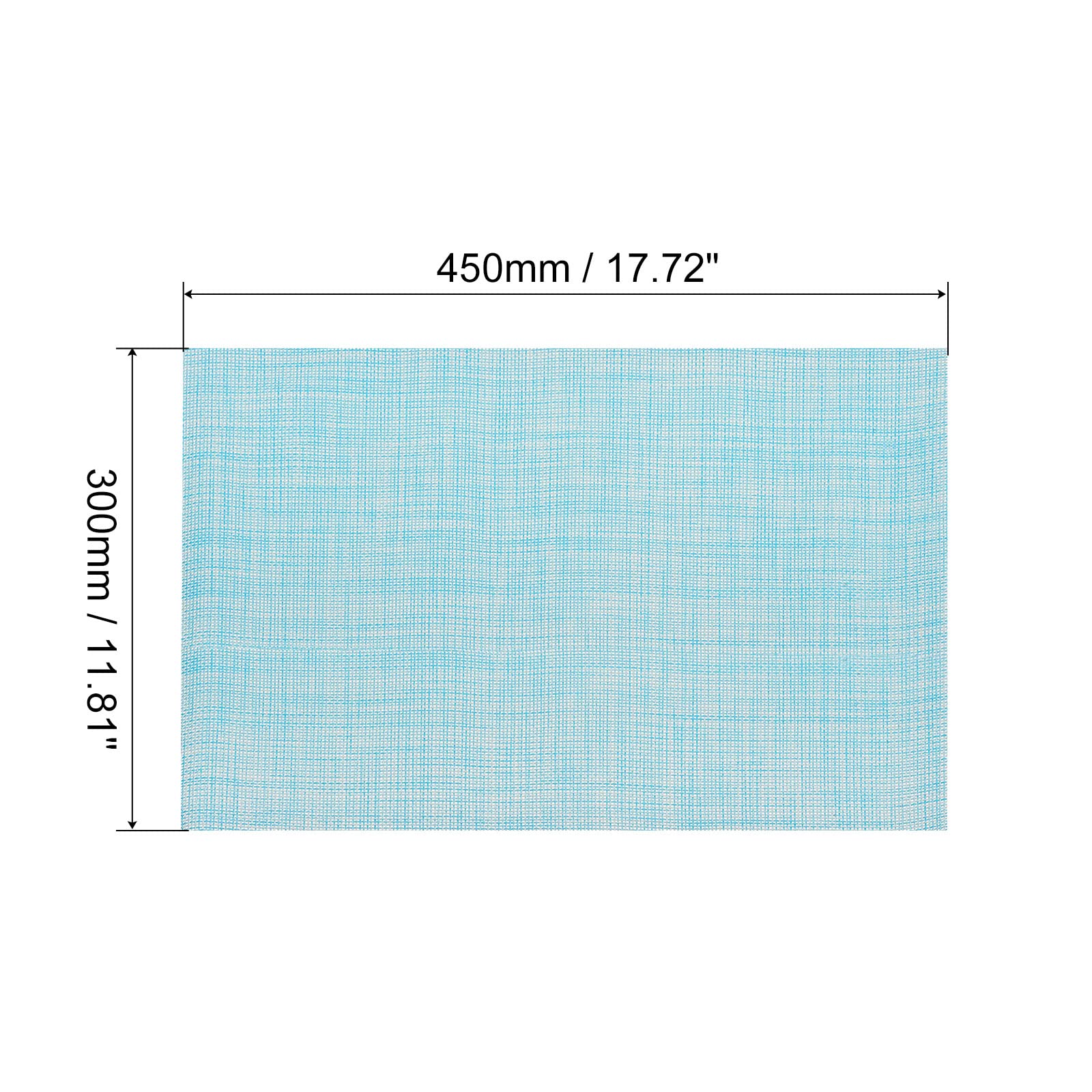 Premium PVC Washable Woven Placemats Set of 8 - 17.7