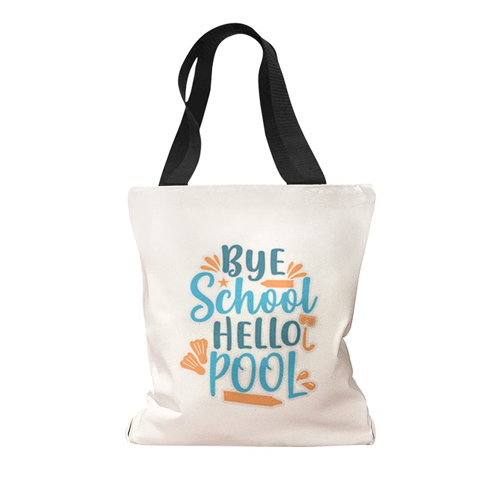 Eco-Friendly Canvas Tote Bag - Reusable Grocery Shopping Bag for Women, Durable Beach Tote for Pool, School & Travel | Perfect for Beach Days, Grocery Runs & Everyday Use