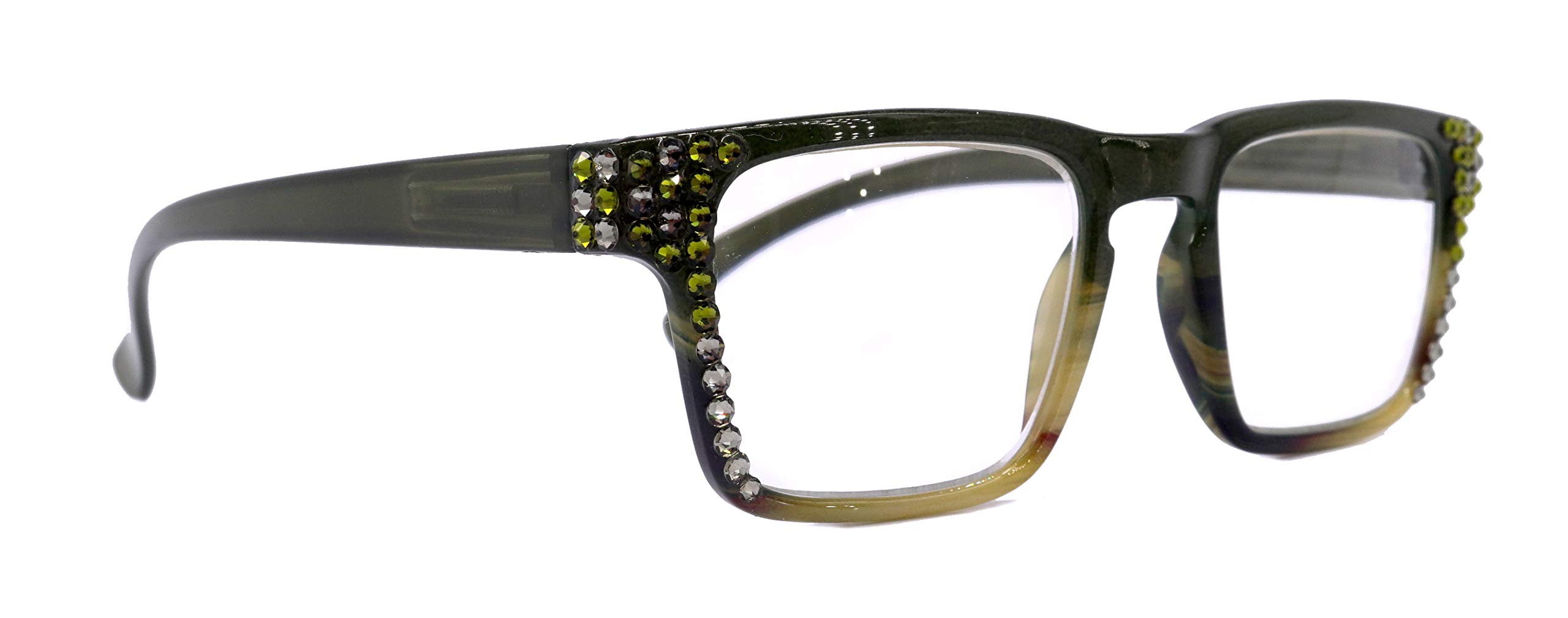 Elegant Women's Reading Glasses with Genuine Crystals - Fashionable & Functional Eyewear for Reading, Working, and Daily Use - Perfect Gift for Book Lovers & Professionals