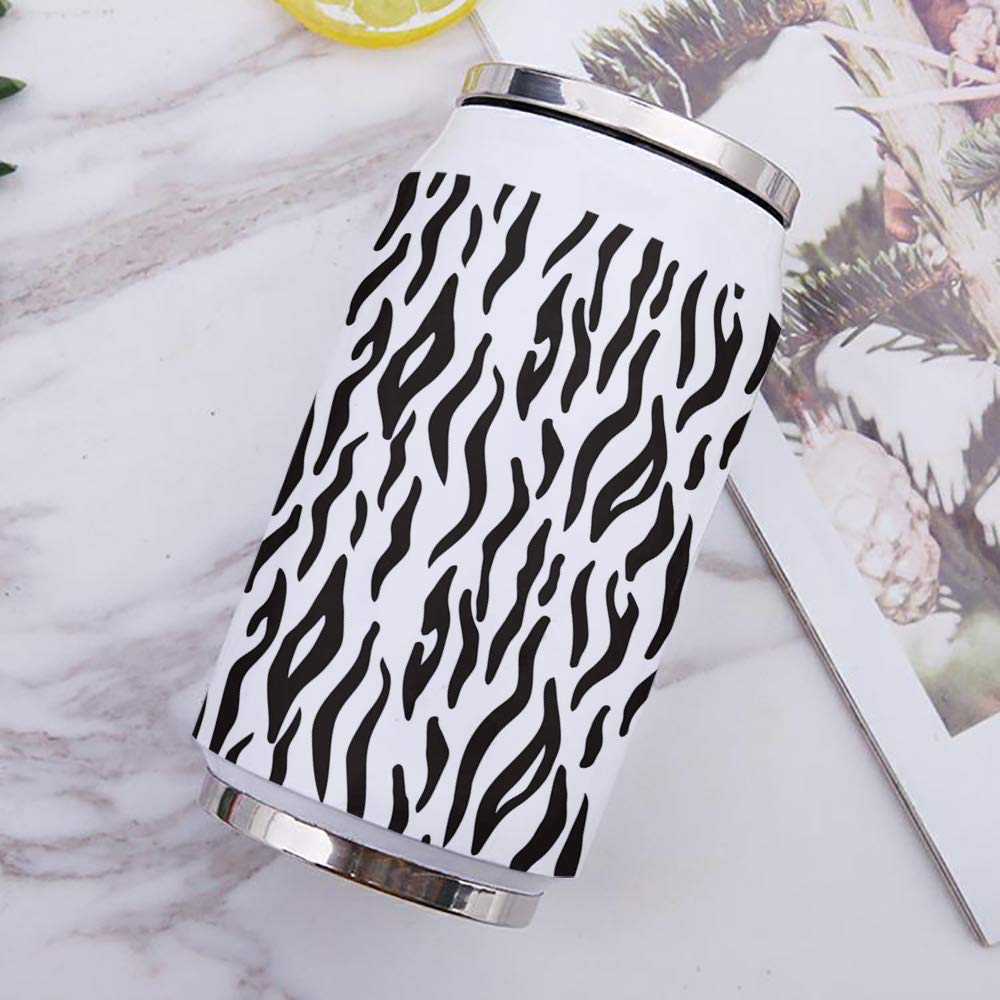 10oz Stainless Steel Tumbler with Lid & Straw - Double Wall Vacuum Insulated Travel Mug, BPA-Free Skin Texture Water Bottle for Hot & Cold Drinks - Perfect for Coffee, Tea, Juice - Ideal for Office, Gym, Hiking, Camping and Daily Use