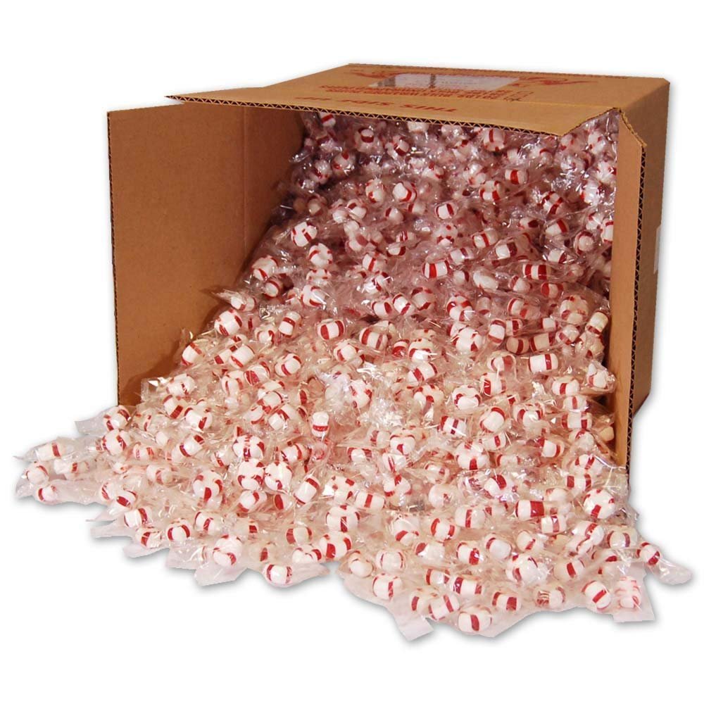 KING LEO Premium Soft Peppermint Puffs - Fat Free Bulk Candy (1800 Pieces) - Perfect for Office Snacks, Party Favors & On-the-Go Fresh Breath