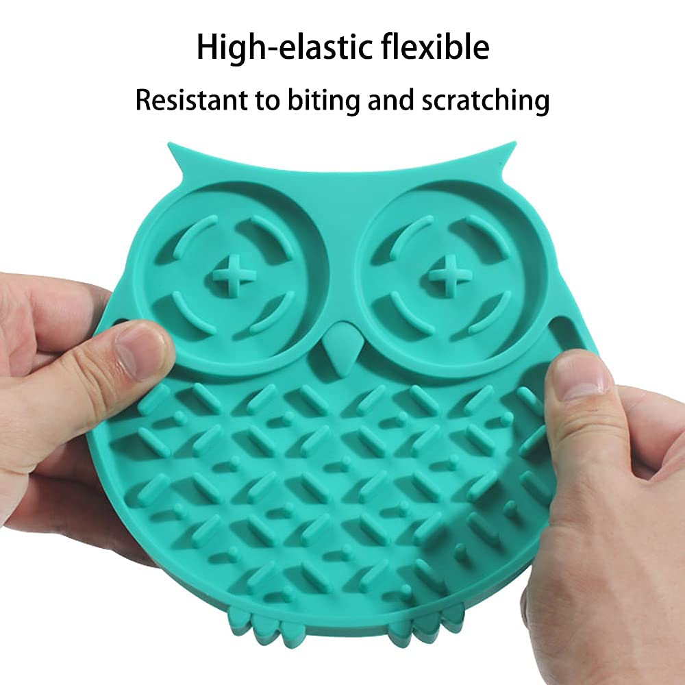 2-Pack Dog Lick Mat Slow Feeder - Food Grade Silicone Licking Pad for Treats, Yogurt & Peanut Butter - Strong Suction Base for Bathing, Grooming & Training - Perfect for Anxiety Relief & Mental Stimulation