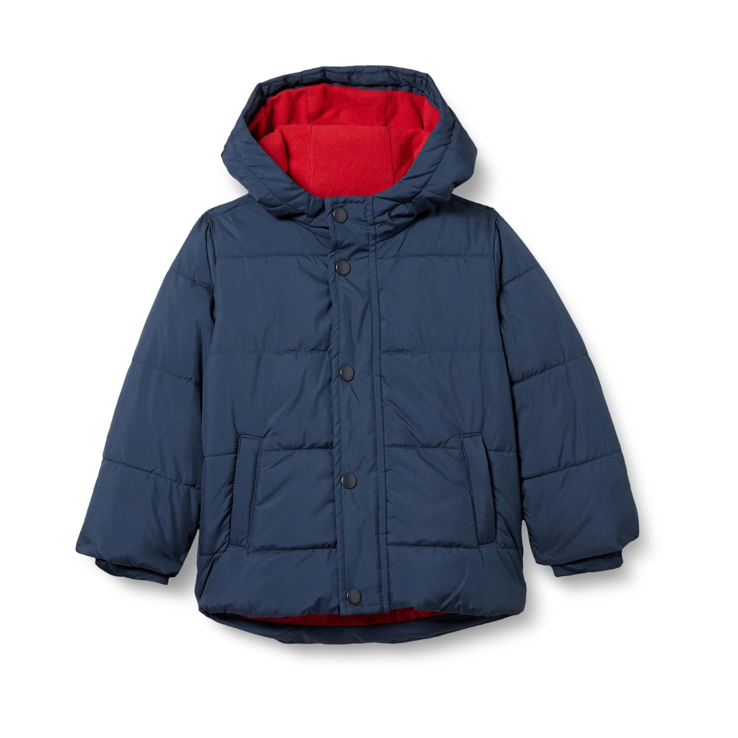Amazon Essentials Heavyweight Hooded Puffer Jacket for Babies, Toddlers & Boys - Warm Winter Coat for Outdoor Play, School & Snow Days