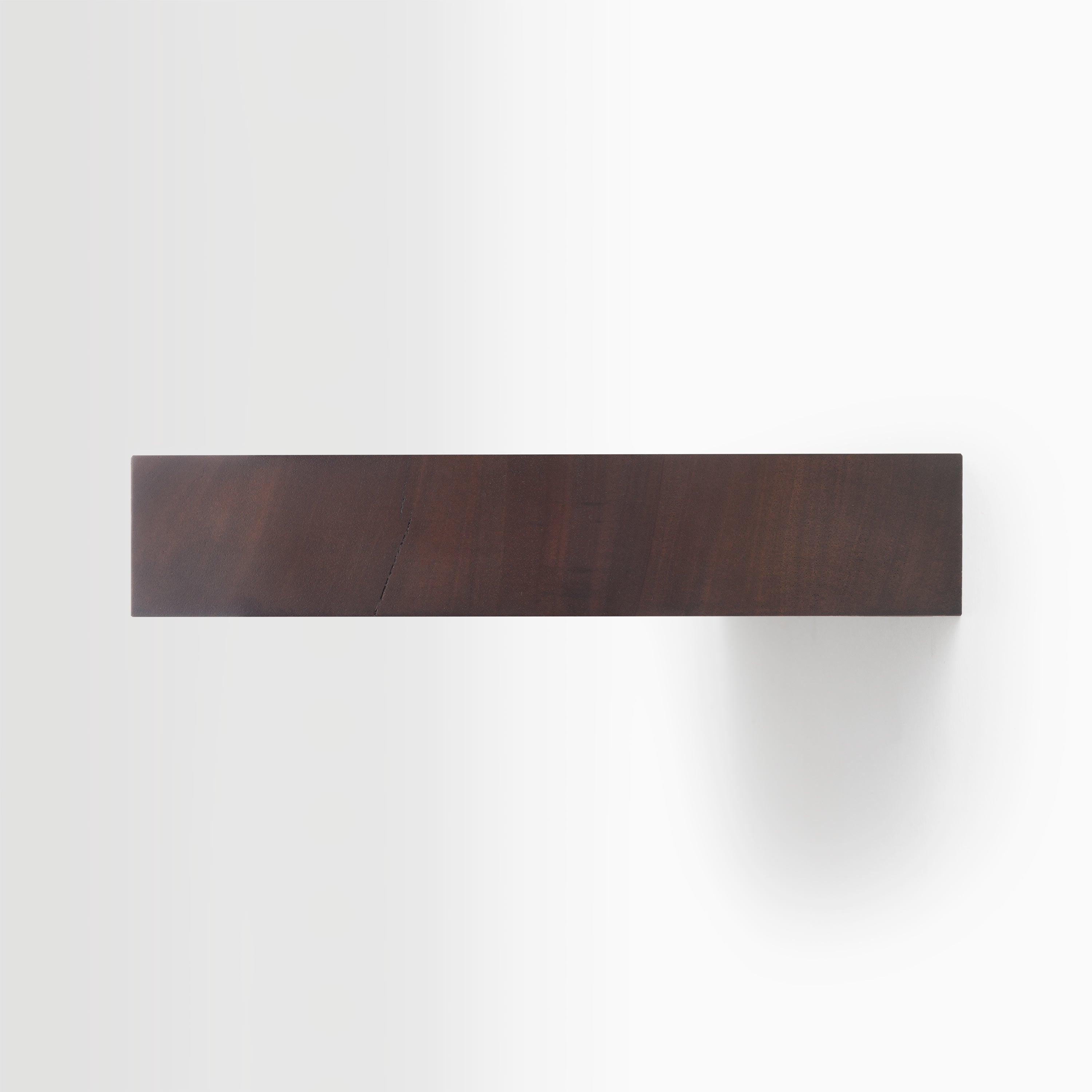 Aksel Inlay Dutch Mocha Floating Shelf - Rustic Wood Wall Shelf for Living Room, Kitchen, Bathroom Decor - Perfect for Displaying Plants, Books, and Home Decor