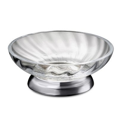 Windisch 92801CR-638845337250 Chrome Spiral Collection Soap Dish - Elegant Bathroom Organizer for Showers, Sinks & Countertops