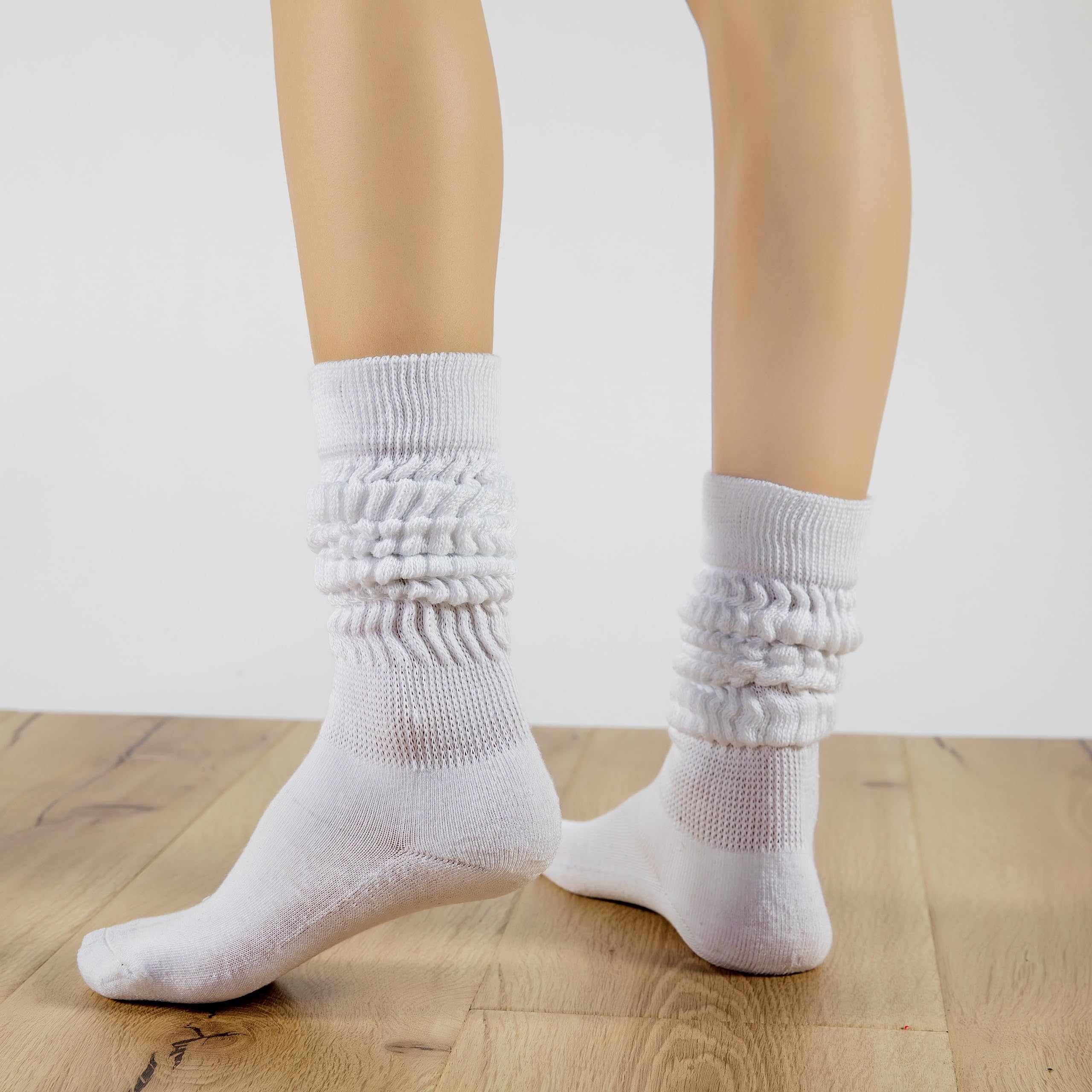 Flydo Women's Slouch Boot Socks - Soft Long Scrunch Socks 2-3 Pack for Casual Wear & Outfits