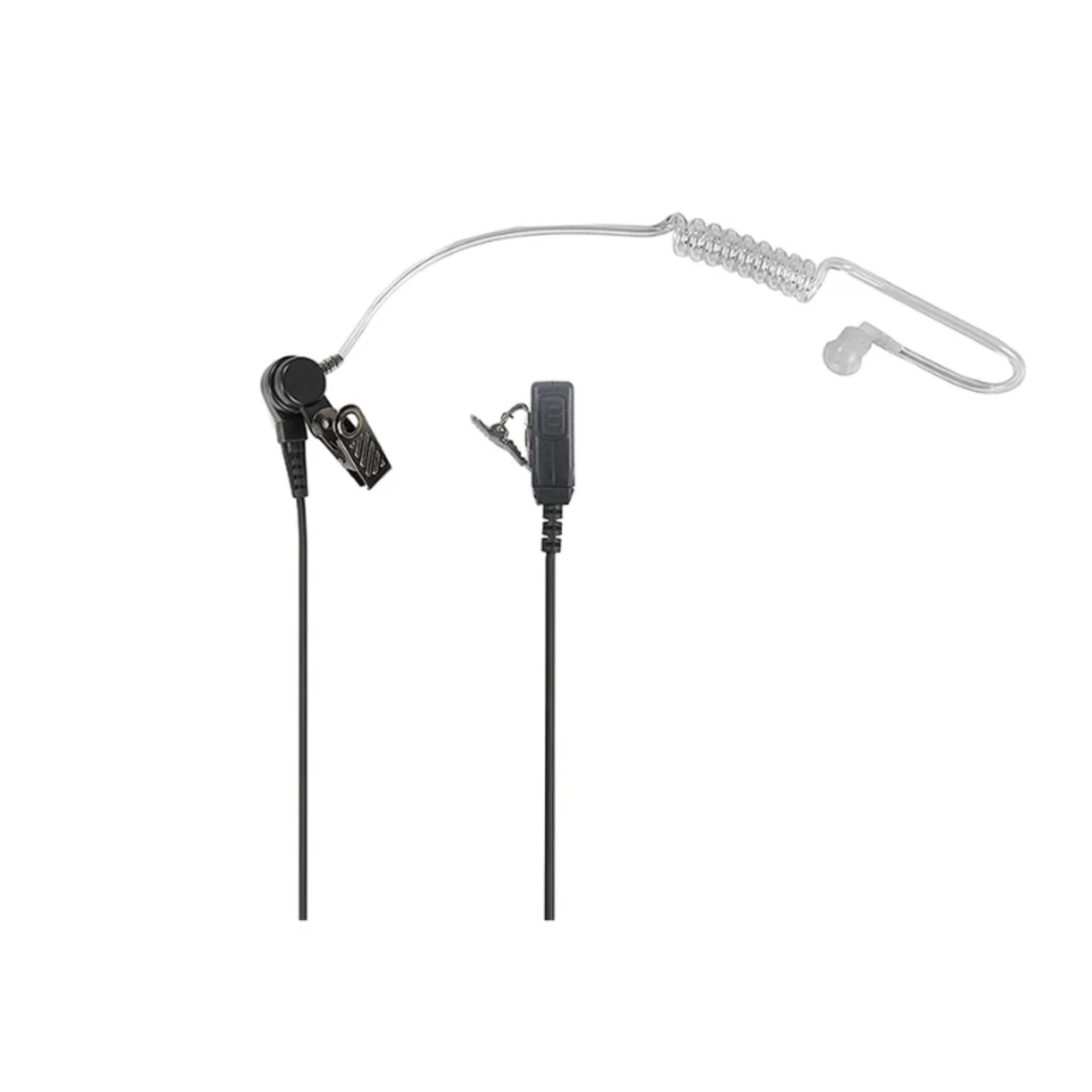 Atlantic Radio AR01S Acoustic Tube Earpiece with 1-Wire PTT & Mic Cable - Secure Communication for Security, Law Enforcement & Event Staff