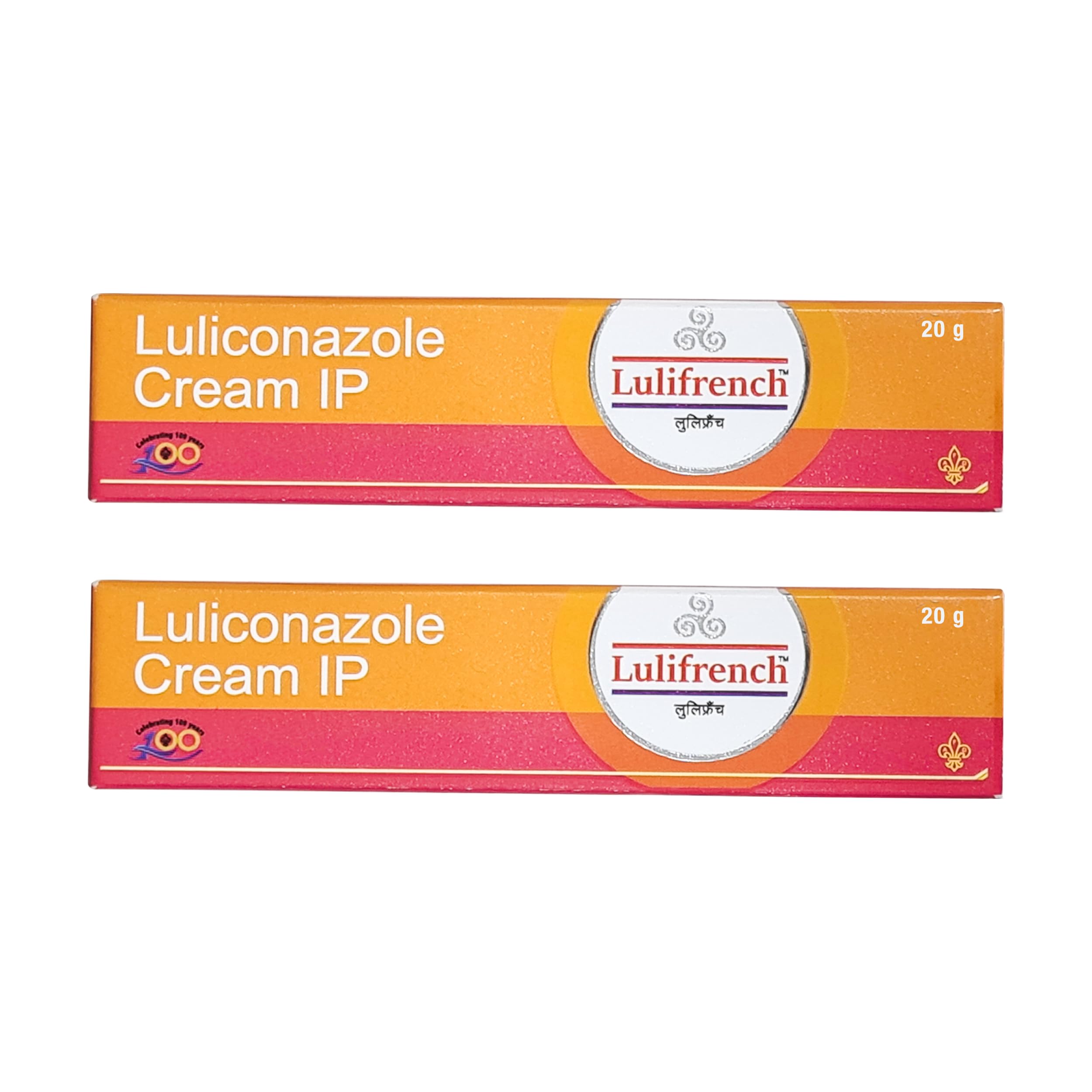 LULIFRENCH - Luliconazole Cream 20g (Pack of 2) - Antifungal Treatment for Ringworm, Athlete's Foot & Jock Itch - Fast Itch Relief & Skin Infection Solution for Men & Women