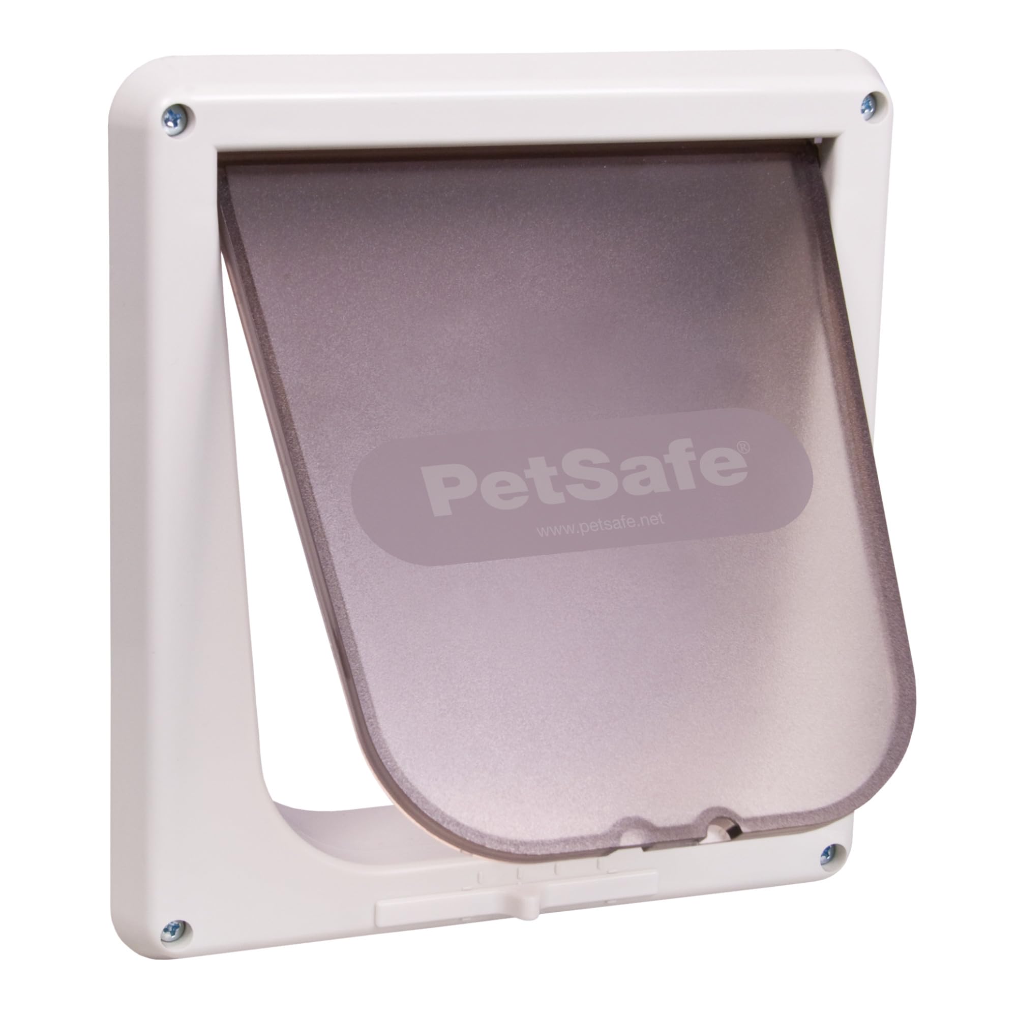 PetSafe Interior Cat Door with 4-Way Locking System - Tinted Privacy Pet Door for Litter Box or Feeding Area, Durable Frame & Easy DIY Installation (Hardware Included) - Perfect for Apartments, Homes & Multi-Pet Households