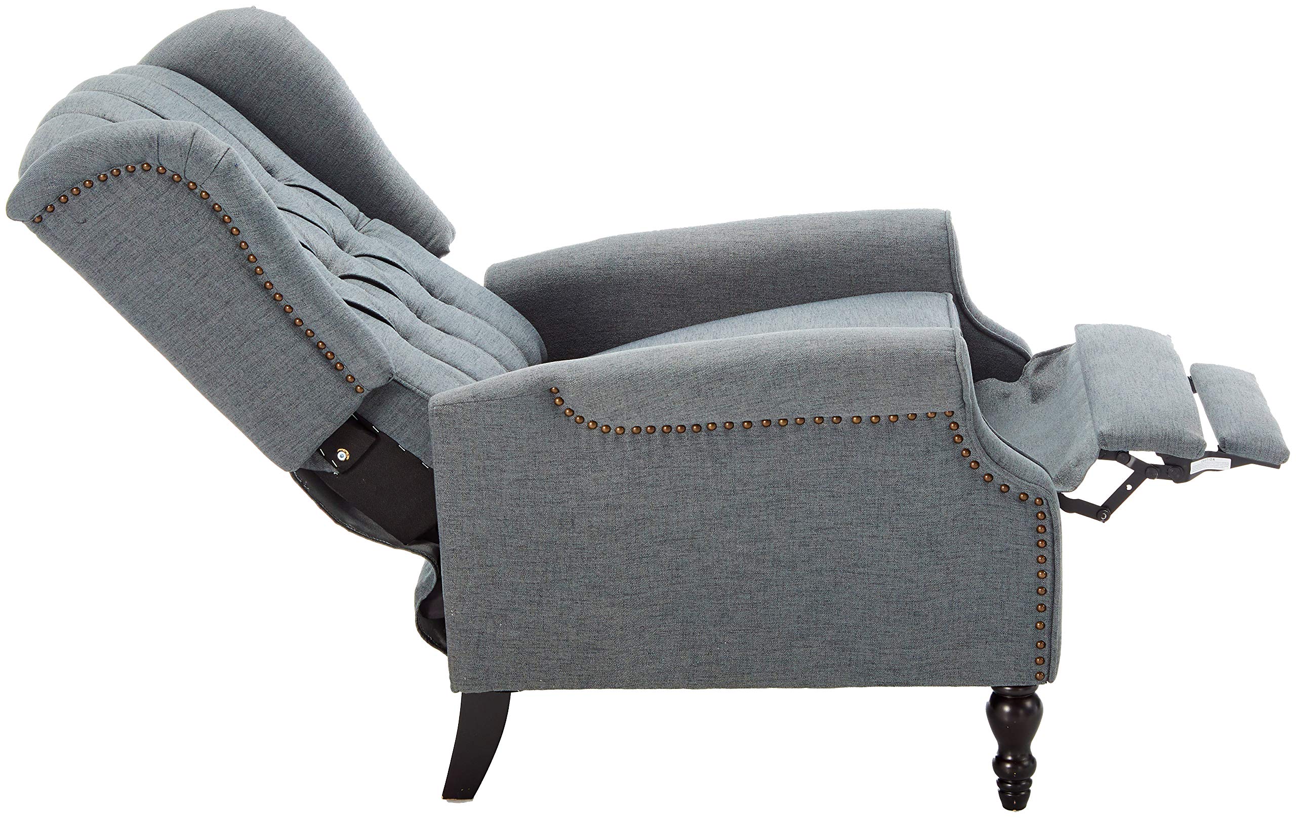 Christopher Knight Home Walter Fabric Recliner - Charcoal Gray Comfortable Living Room Chair with Adjustable Backrest | Perfect for Home Theater, Gaming & Relaxation