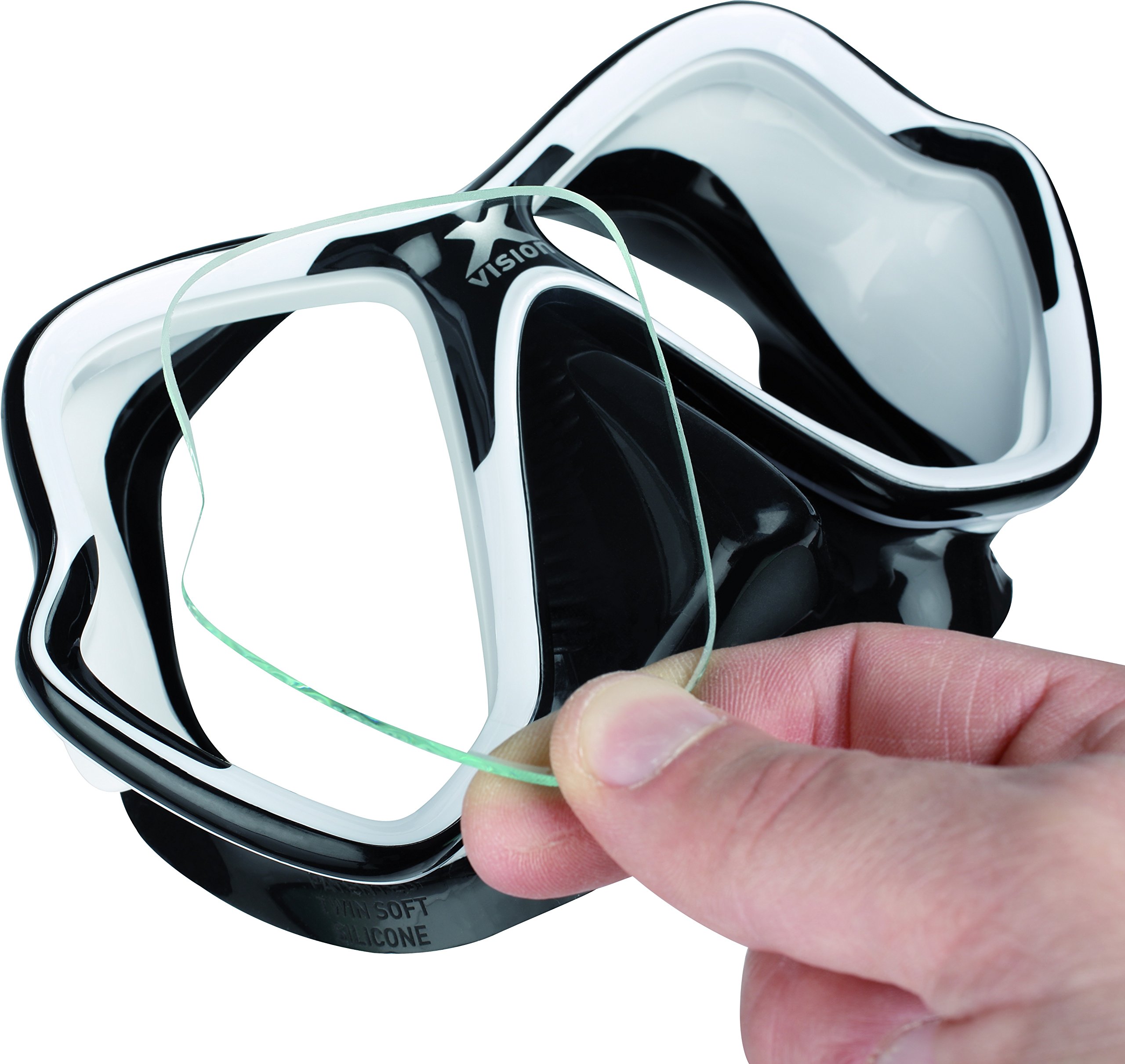 Mares X-Vision Ultra LS Two Window Scuba Diving Mask - Clear Lens for Snorkeling, Spearfishing & Free Diving - Comfortable Low Volume Design for Underwater Adventures