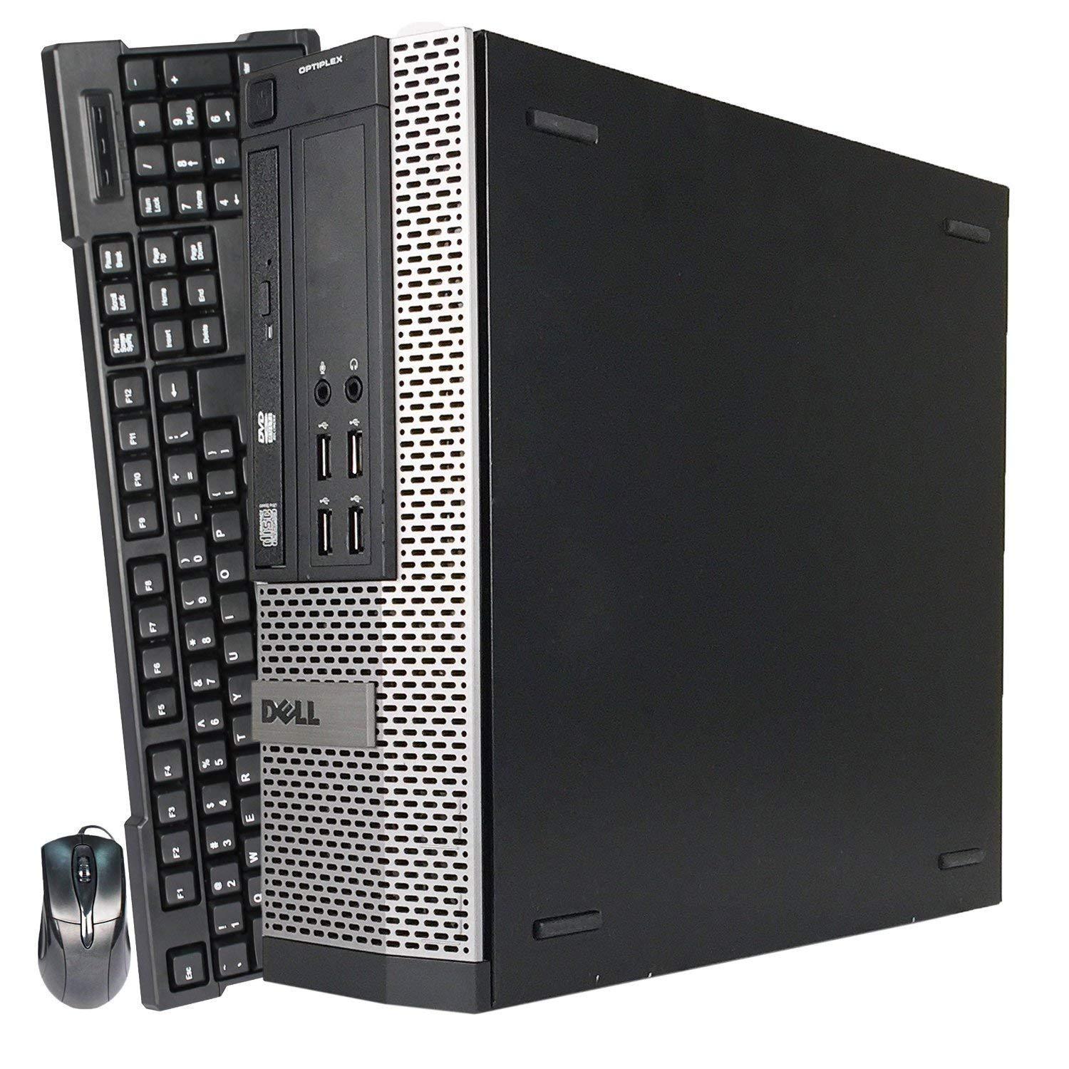 Refurbished Dell Optiplex 790 SFF Desktop PC - Intel Core i5-2400 3.1GHz, 4GB RAM, 250GB HDD, Windows 7 Pro 64-bit | Compact Business Computer for Office, Home & Small Business Use
