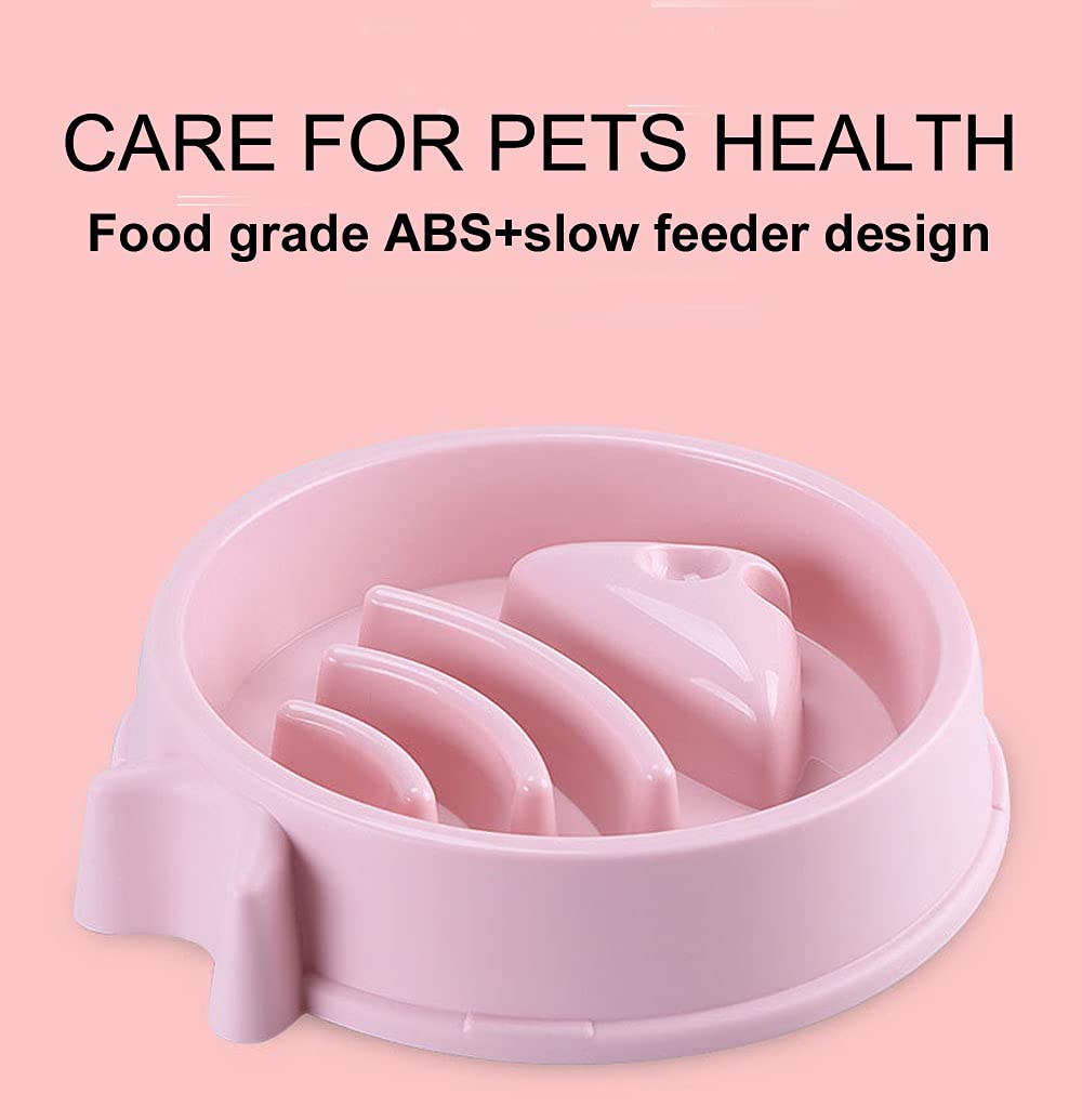 Slow Feeder Dog Bowl for Anti-Gulping & Bloat Prevention - Non-Slip Interactive Pet Food Dish for Bulldogs, Puppies & Medium Dogs - Perfect for Fast Eaters & Portion Control During Mealtime
