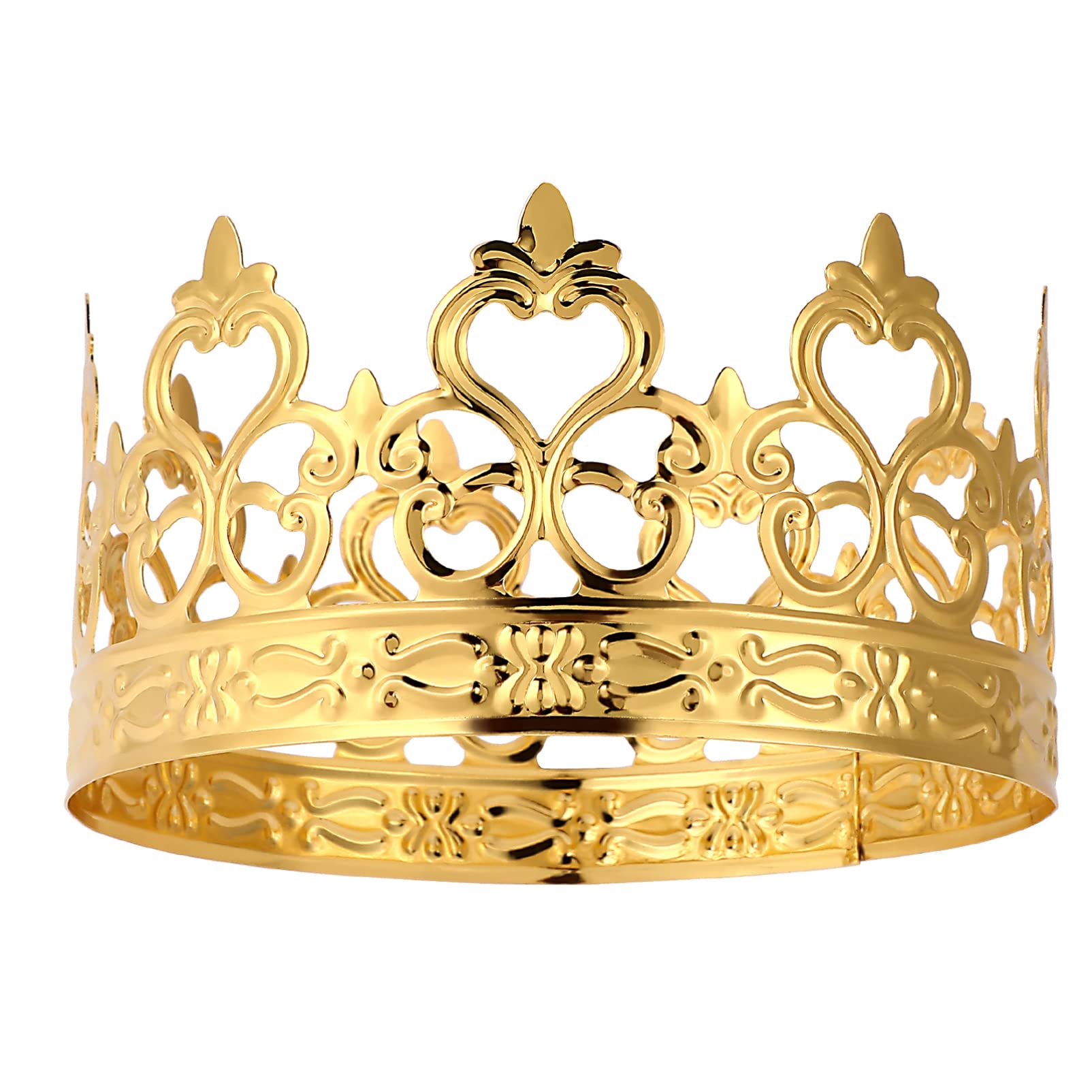 Golden Cake Crown Decoration - Elegant Baking Cake Topper for Weddings, Birthdays & Parties | Perfect for Wedding Cakes, Birthday Cakes & Special Occasion Desserts