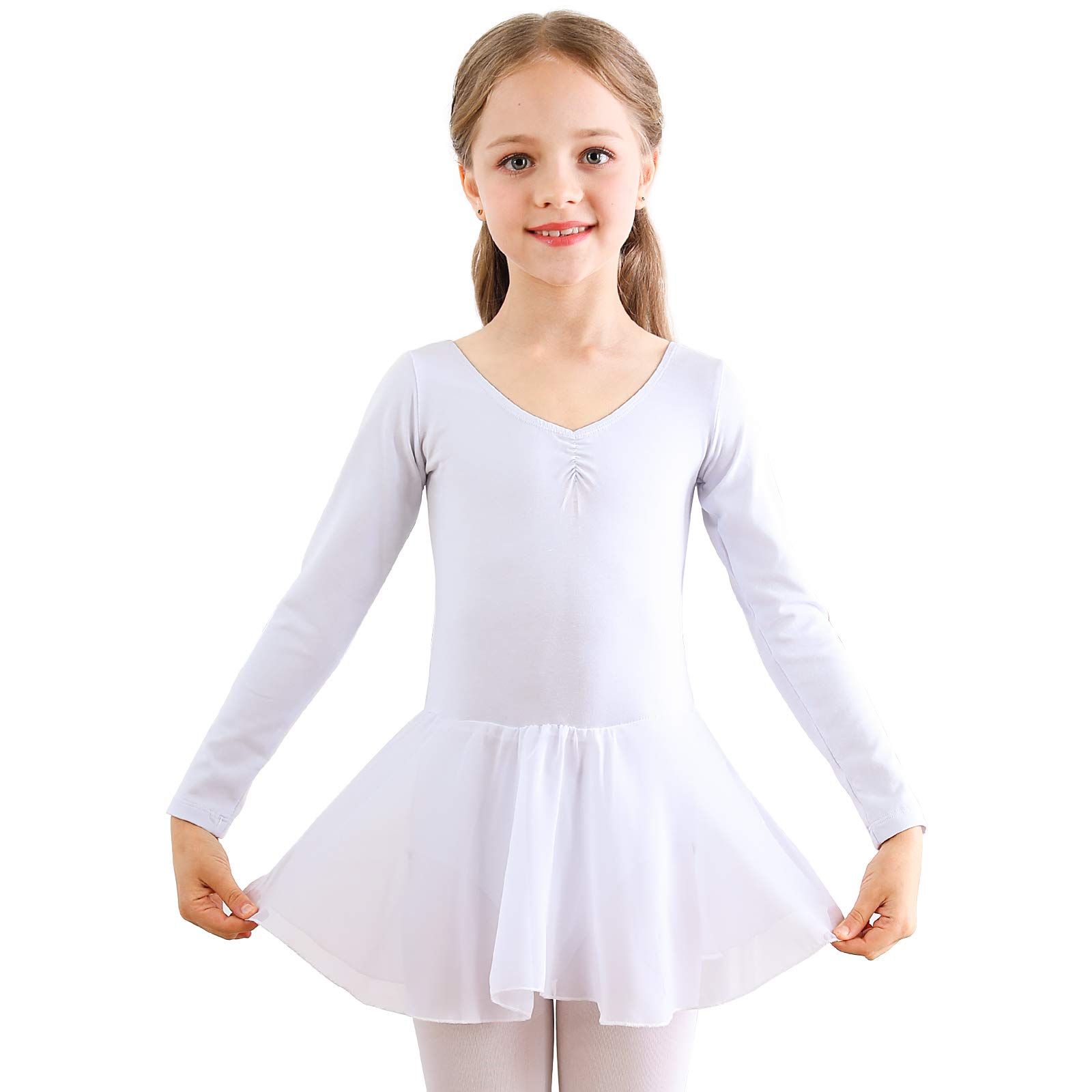 Bezioner Ballet Dance Dress Leotards & Skirts for Girls Toddler - Kids Dance Costume Outfit for Recitals, Performances, and Practice