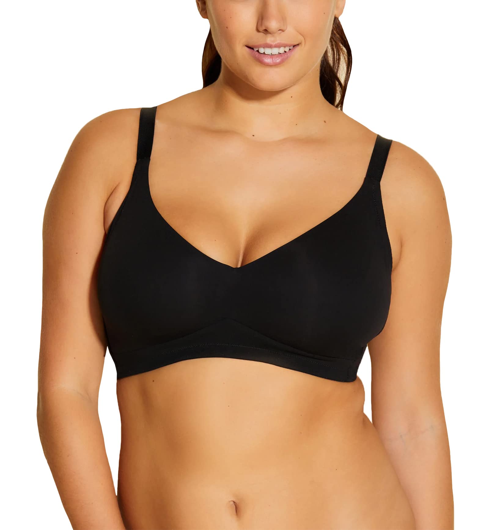 Cosabella Free Cut Micro Curvy Sweetie Bralette - Comfortable Wireless Bra for Women in Black Size XL - Perfect for Yoga, Lounge & Everyday Wear