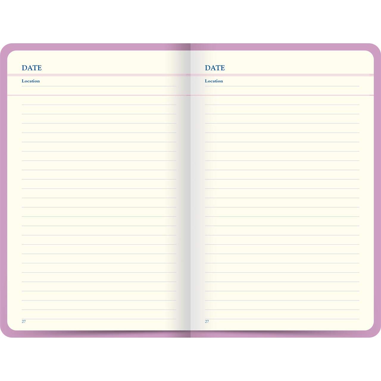 Letts Icon Travel Journal - Pink Leather Diary for Writing, Note Taking & Adventure Planning | Perfect for Travelers, Journaling & Gift Giving